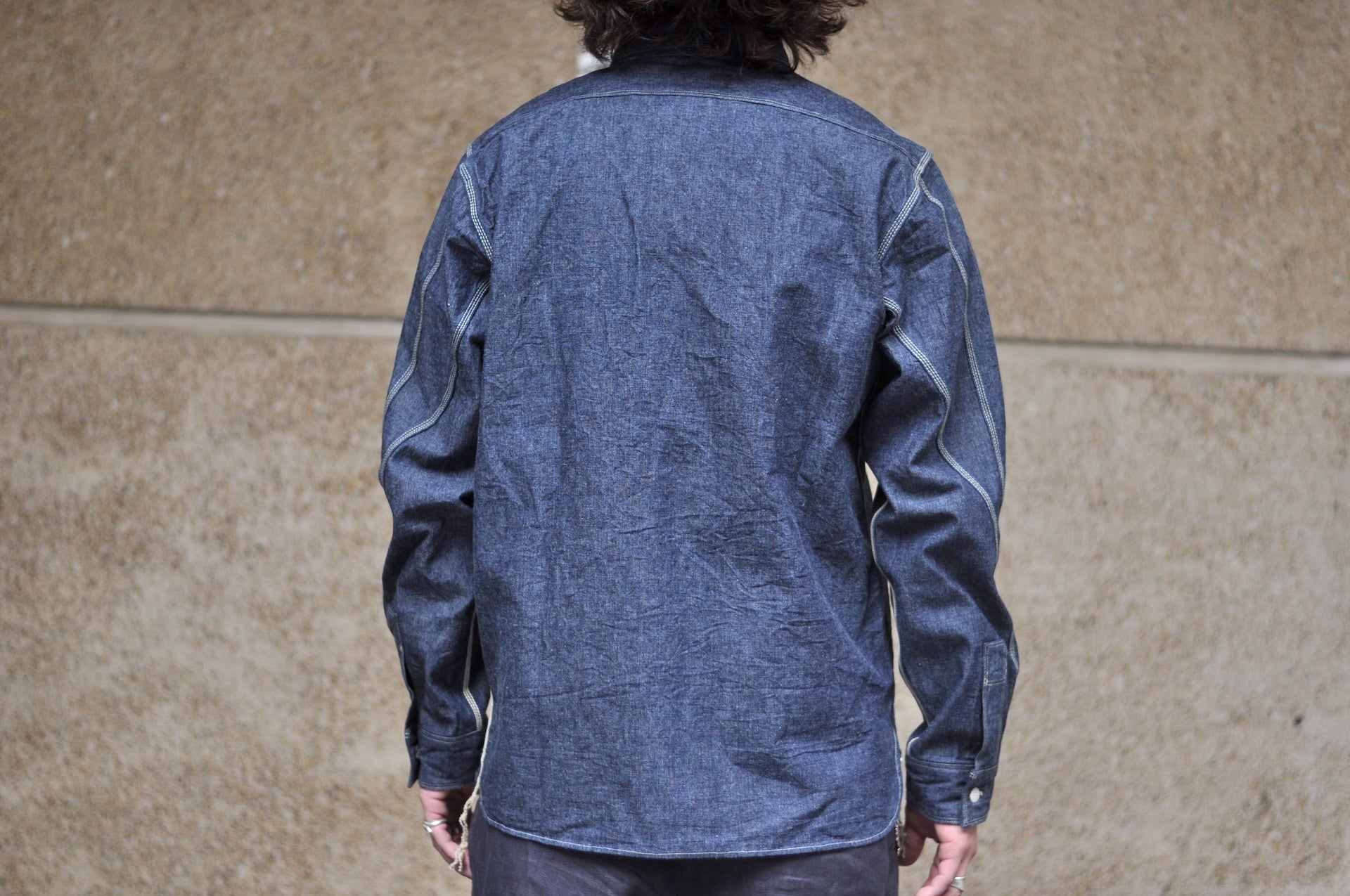 Samurai 13oz Indigo Dyed Selvage Denim Early Workshirt (Oversea Edition)