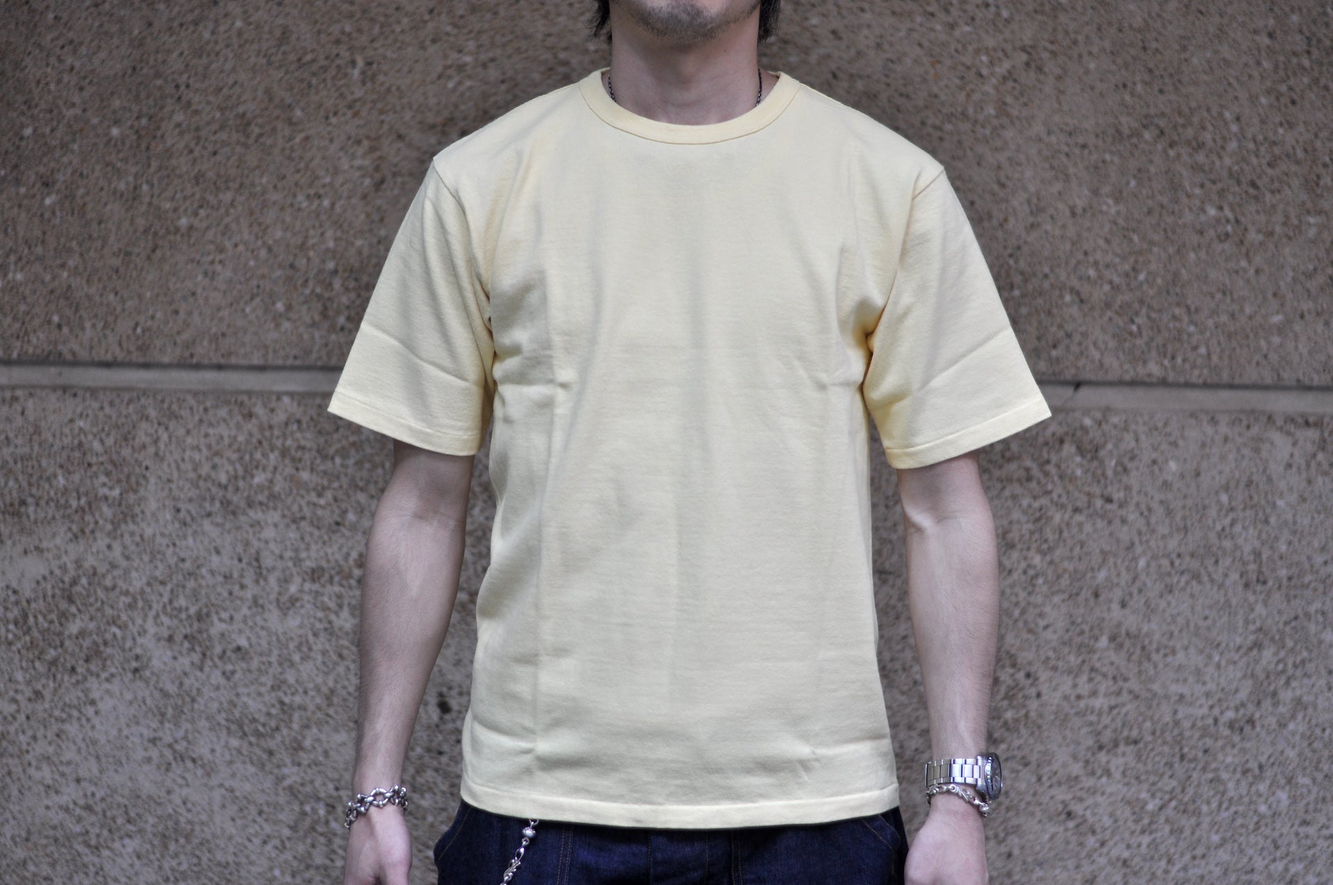 Dubble Works 9oz "Ultra-Heavy" Loopwheeled Tee (Pale Yellow)