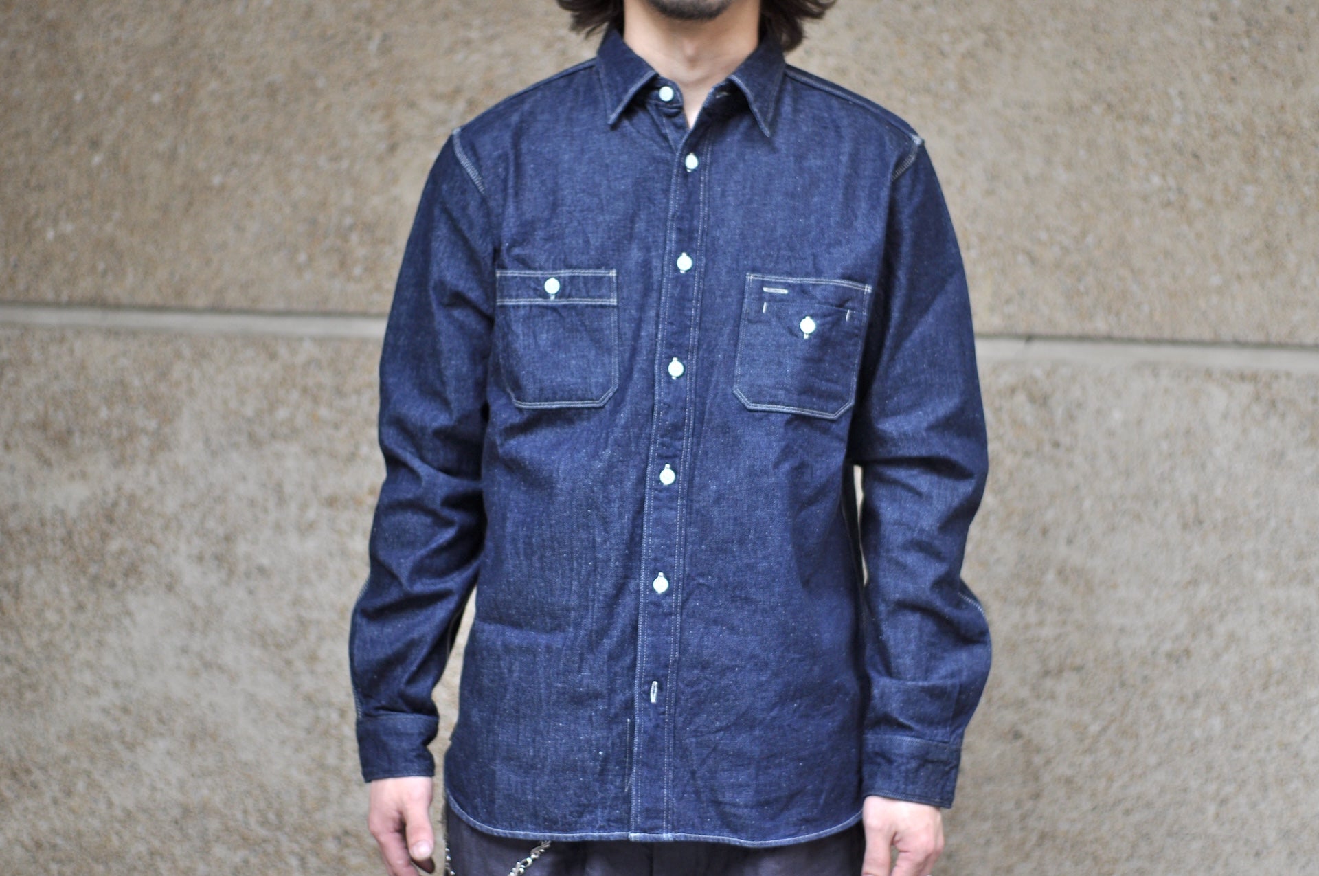 Samurai 10oz Indigo Dyed “Nippon Cotton" Selvage Denim Early Workshirt (Oversea Edition)
