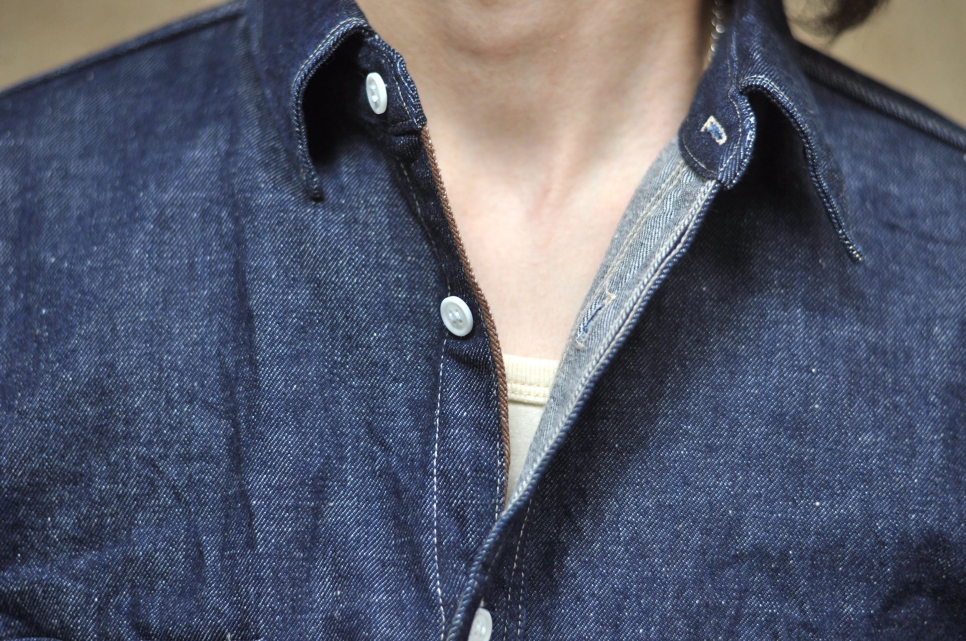 Samurai 10oz Indigo Dyed “Nippon Cotton" Selvage Denim Early Workshirt (Oversea Edition)
