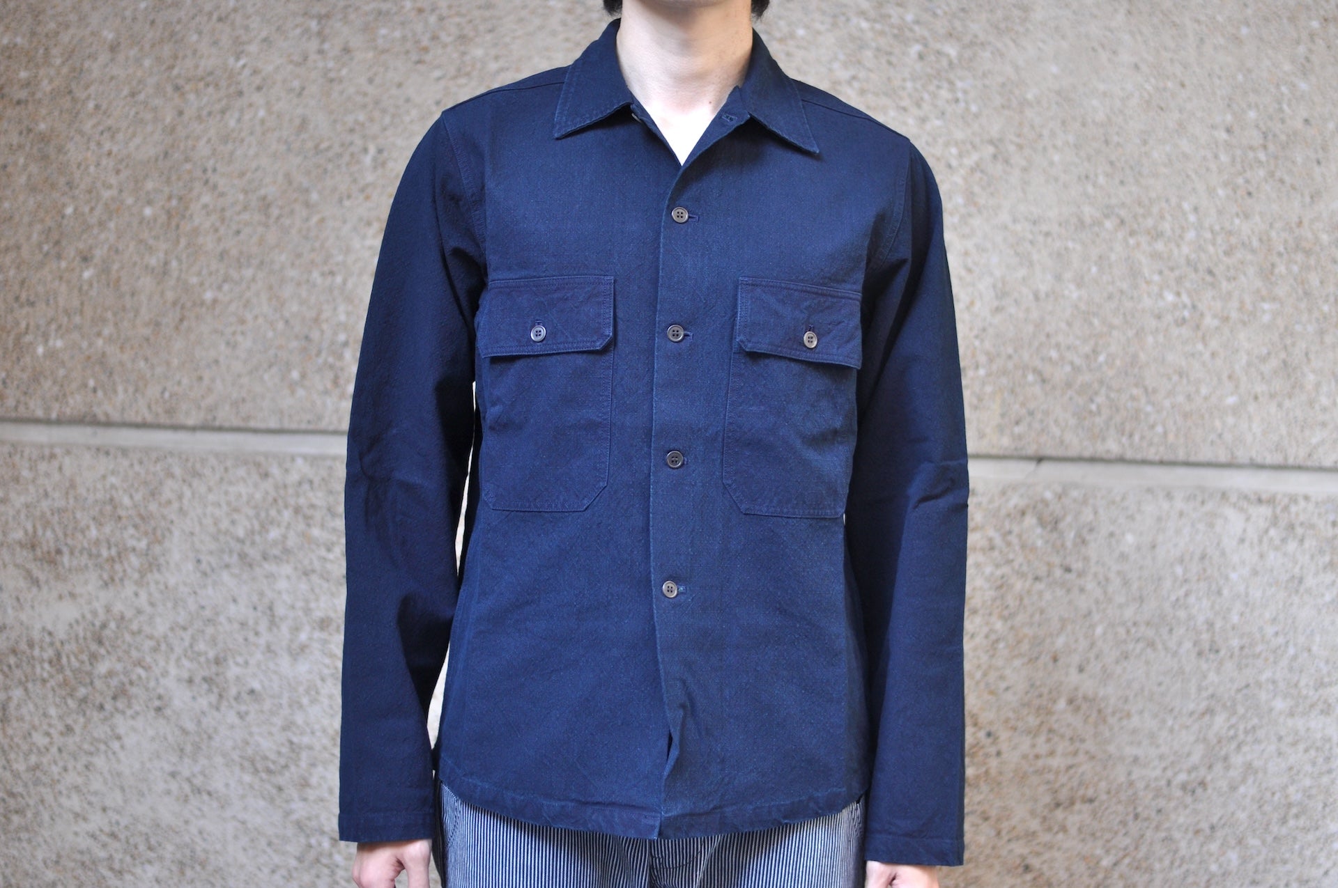 Samurai 12oz Natural Indigo Dyed Ripstop Utility Workshirt