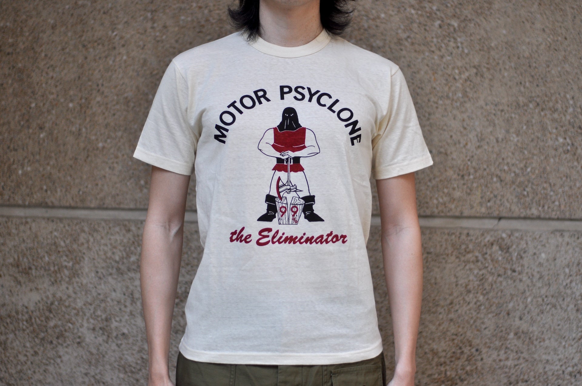 Freewheelers "The ELIMINATOR" Loopwheeled Tee (Straw Cream)