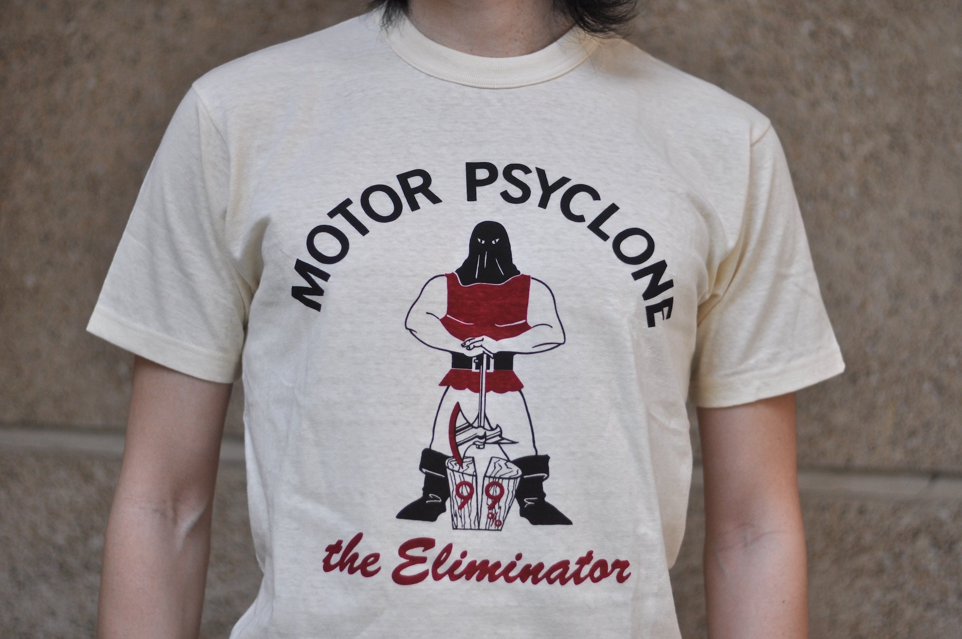 Freewheelers "The ELIMINATOR" Loopwheeled Tee (Straw Cream)