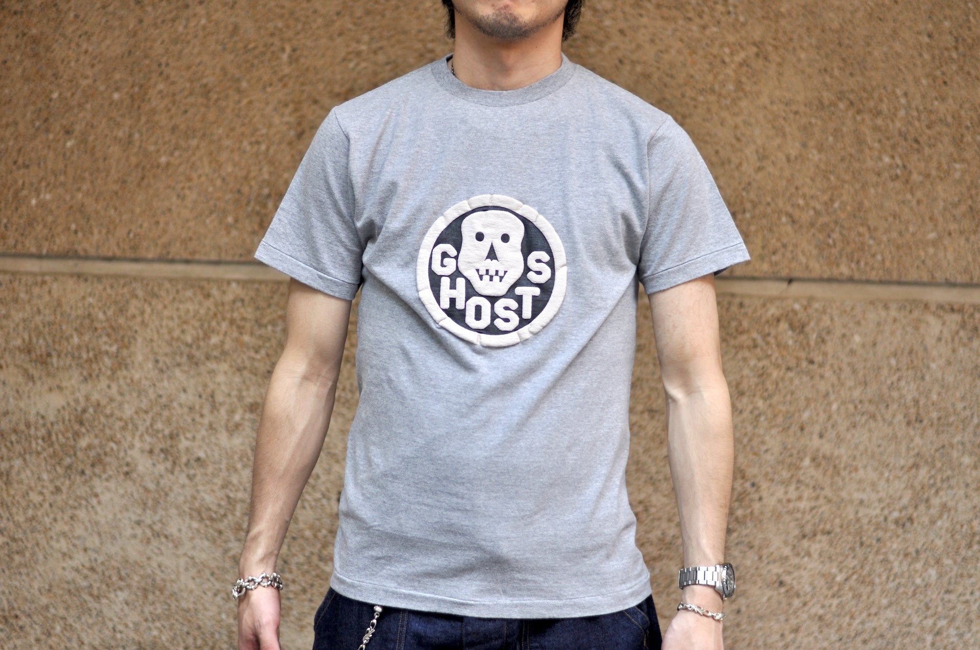 Dubble Works 5.5oz "Ghost" Loopwheeled Tee(Heather Grey)