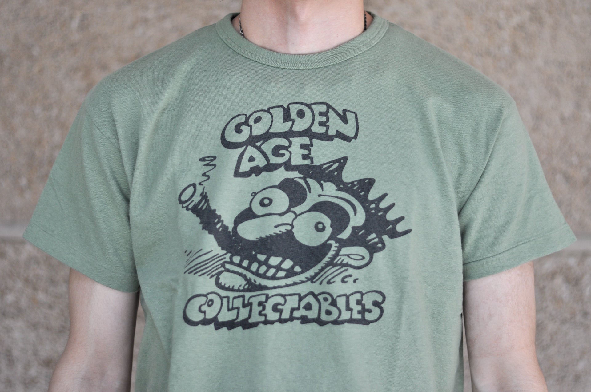 Warehouse 5oz "Golden Age" Tubular Tee (Pale Green)