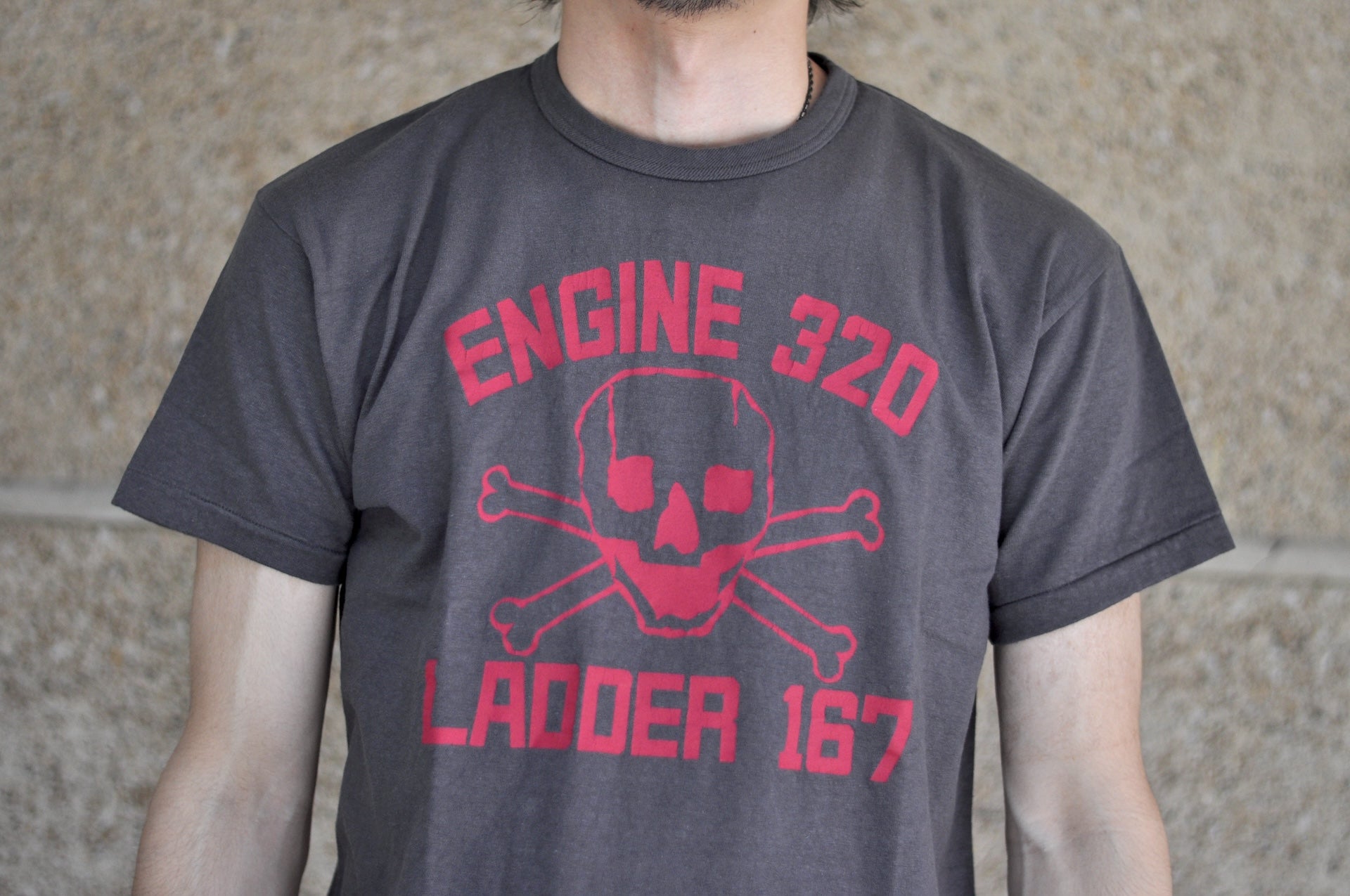 Warehouse 5oz "Engine" Tubular Tee (Charcoal)