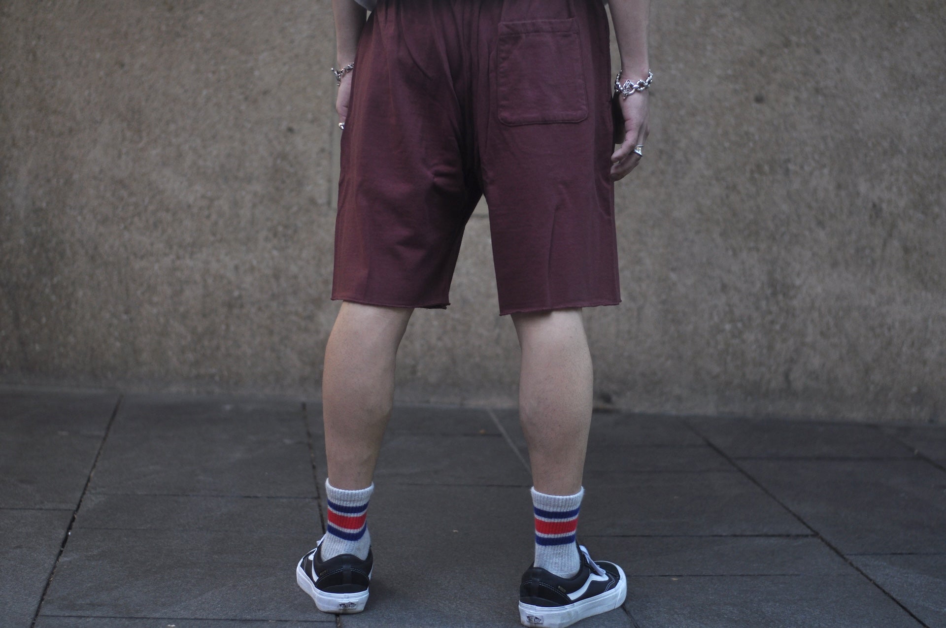 Dubble Works 9oz “Chopped” Sweat Shorts (Bordeaux)