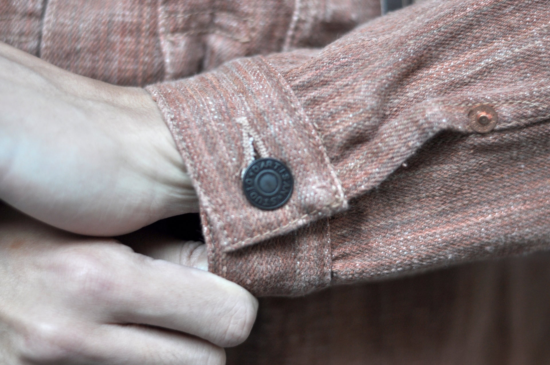 Studio D'Artisan 16oz Kakishibu Dyed “Extreme-Slub” 45TH Anniversary Limited Type II Denim Jacket