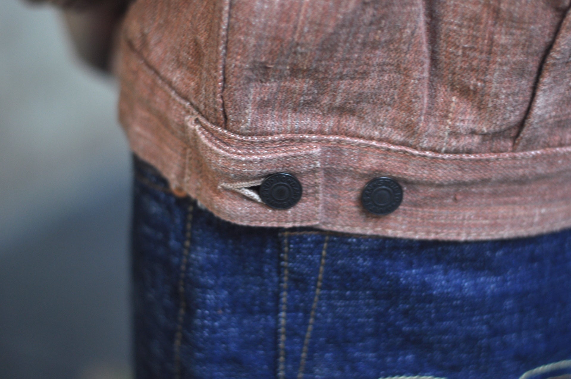 Studio D'Artisan 16oz Kakishibu Dyed “Extreme-Slub” 45TH Anniversary Limited Type II Denim Jacket