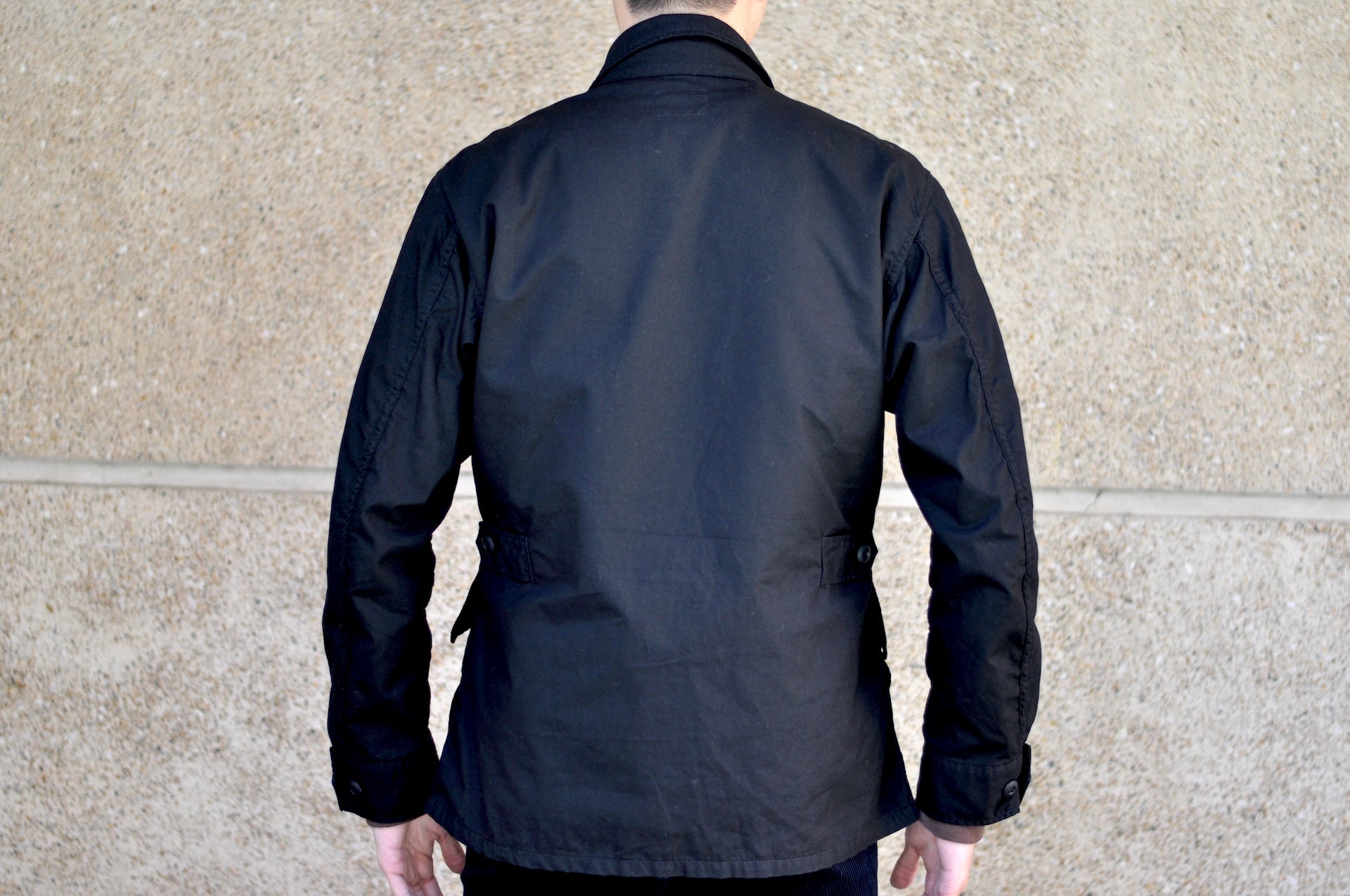 BONCOURA 'All-Seasons' Poplin Fatigue Jacket (Black)