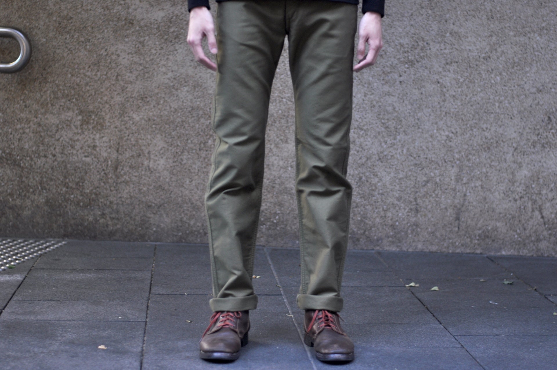 Iron Heart 11oz Cotton Whipcord Work Pants (Army Green)
