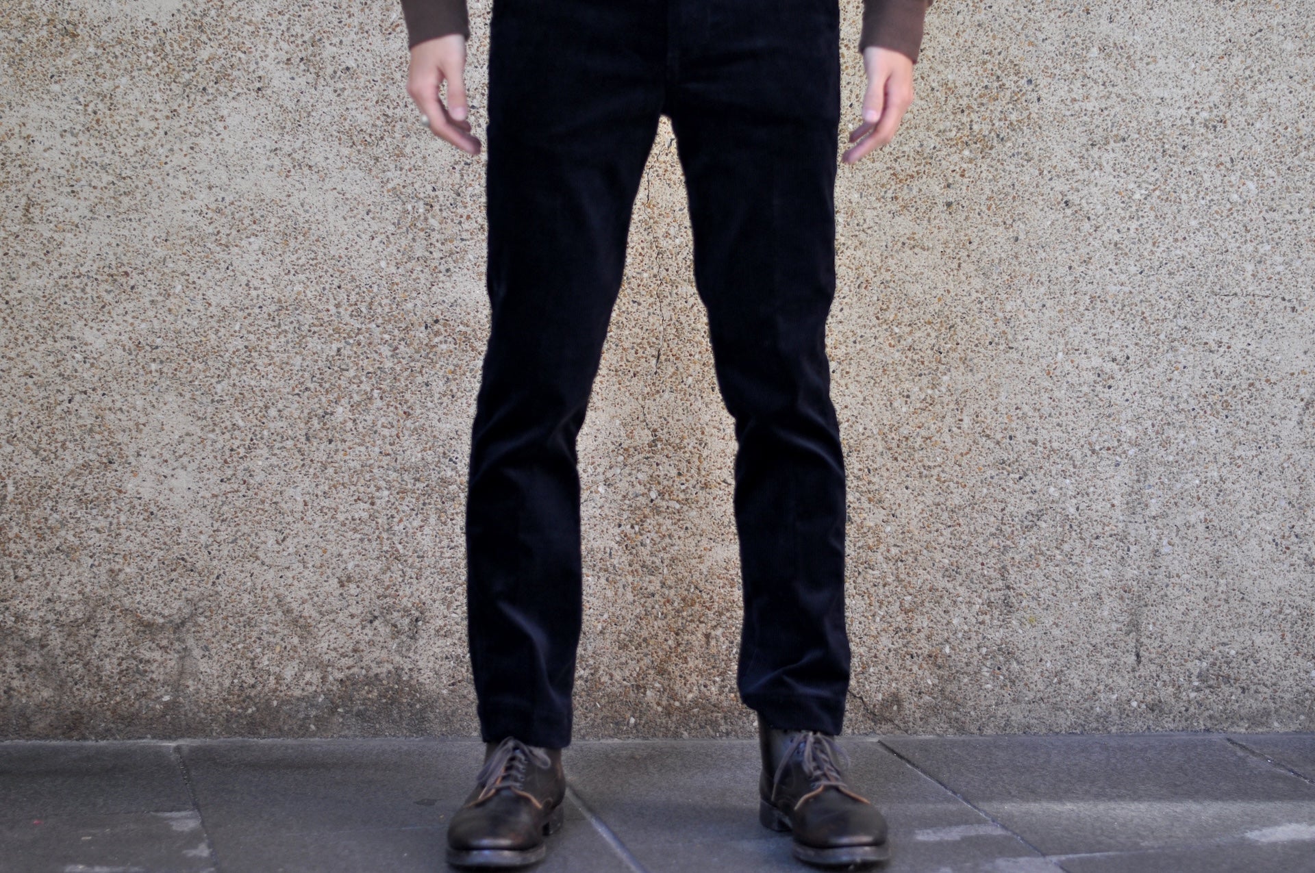 Boncoura Heavyweight Corduroy '41 Chinos (Dark Navy)