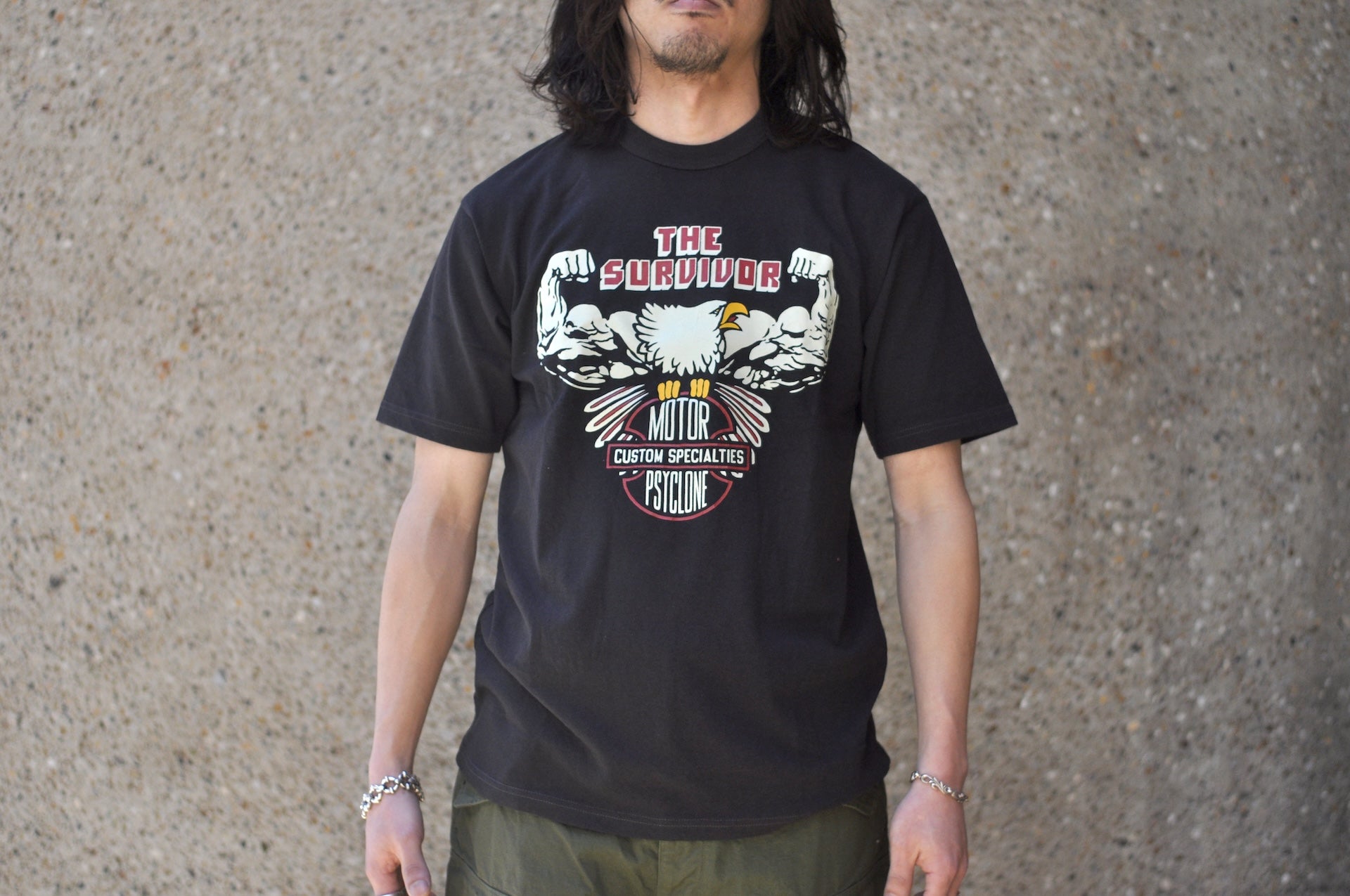 Freewheelers 6oz “THE SURVIVOR” Graphic Tee (Shady Black)