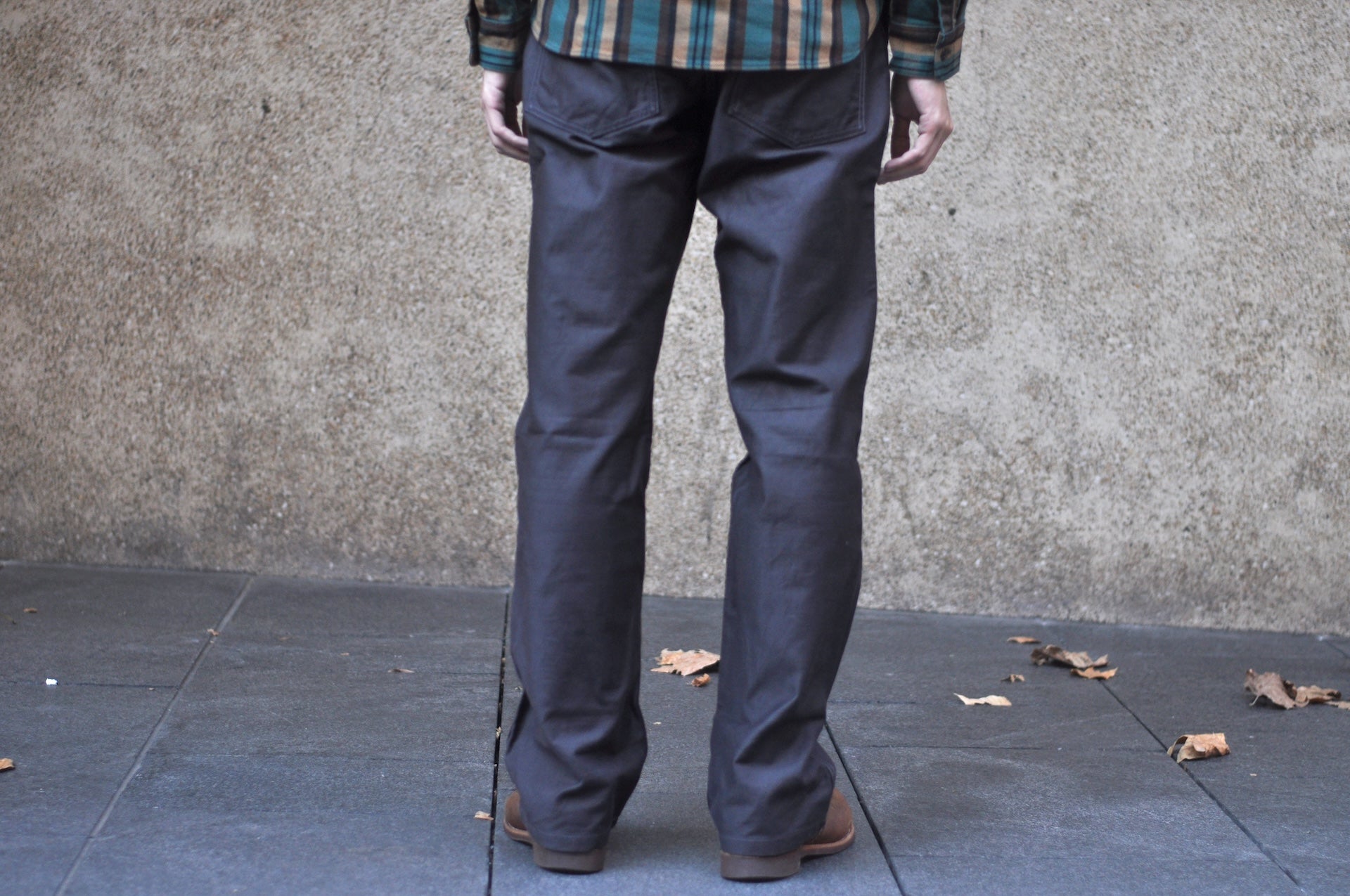 Studio D'Artisan 12oz Military-Style Back Sateen Baker Pants (Charcoal Black)