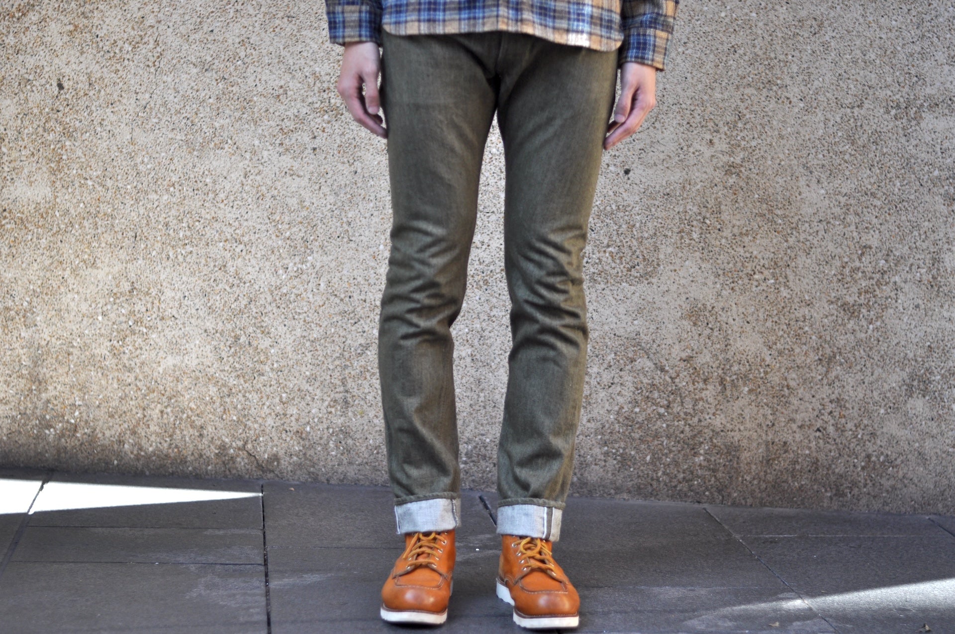 Pure Blue Japan 14oz OL-14oz-013 "Olive Branch" Denim (Slim Tapered fit)