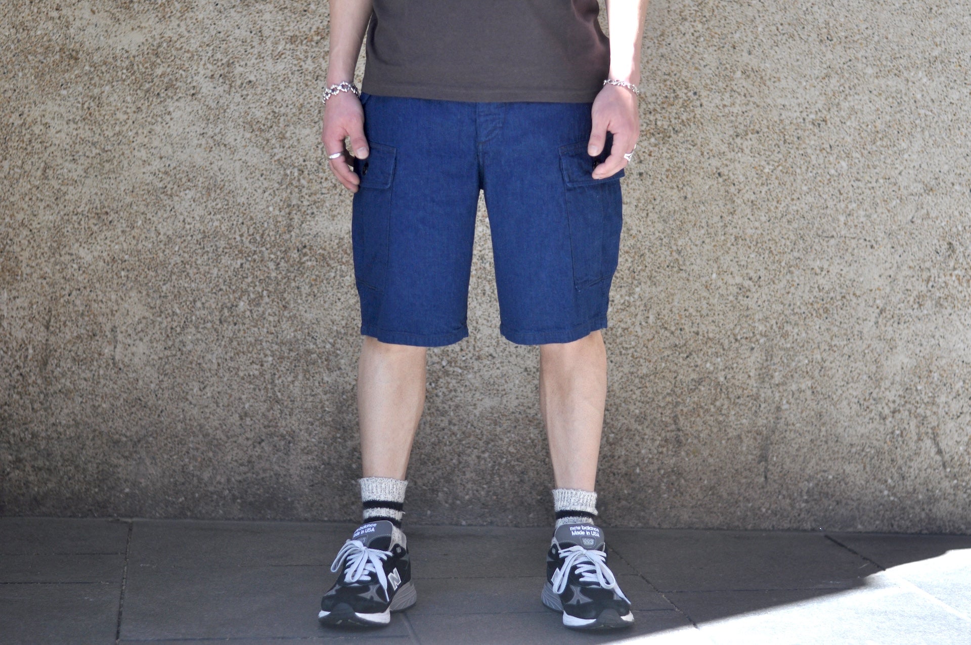 Freewheelers 9oz Denim "Jungle Fatigues" Tropical Shorts (Indigo)