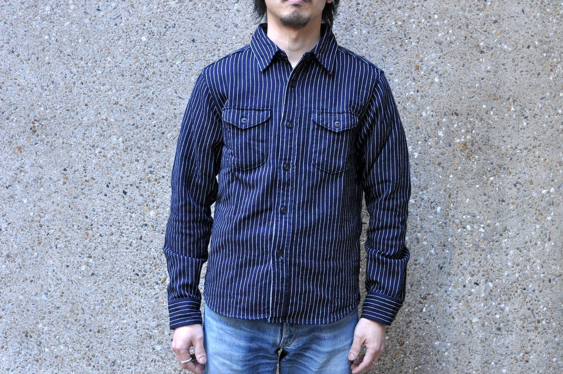 UES 12oz 'Indigo Wabash' Selvage Flannel Workshirt