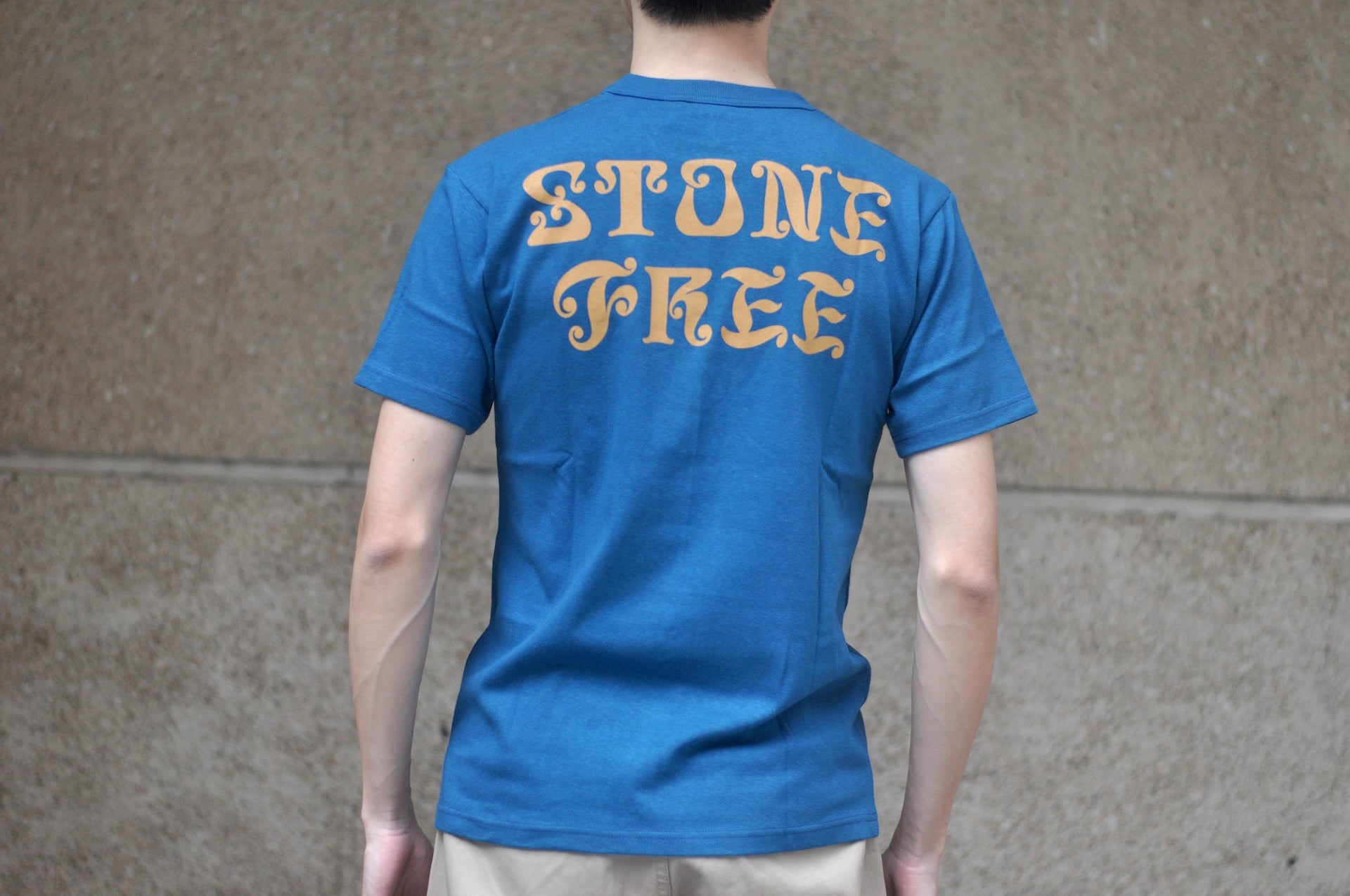 Freewheelers 6oz “STONE FREE” Graphic Tee (River Blue)