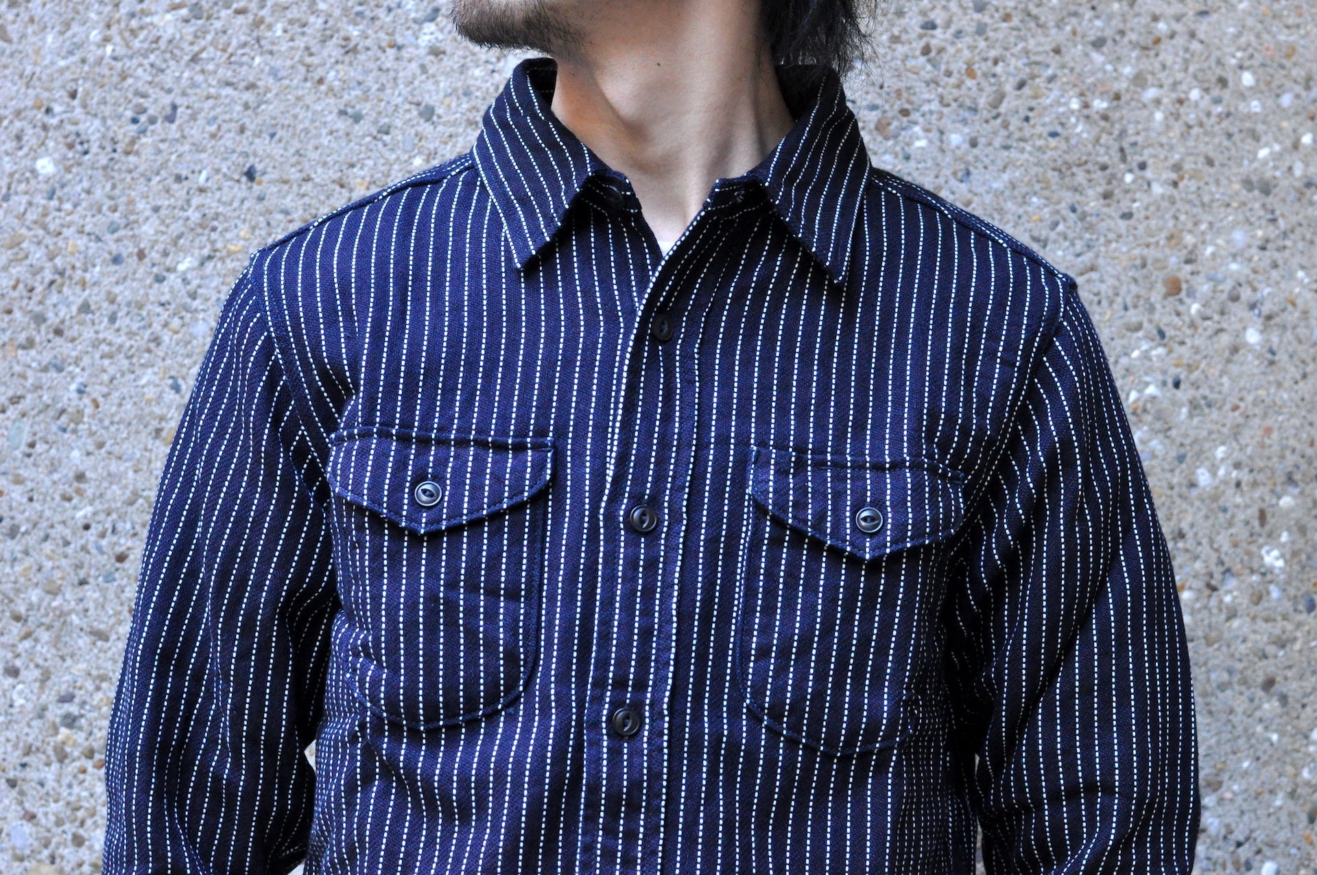 UES 12oz 'Indigo Wabash' Selvage Flannel Workshirt