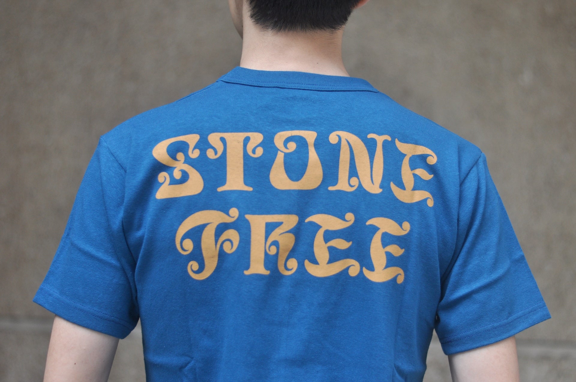 Freewheelers 6oz “STONE FREE” Graphic Tee (River Blue)
