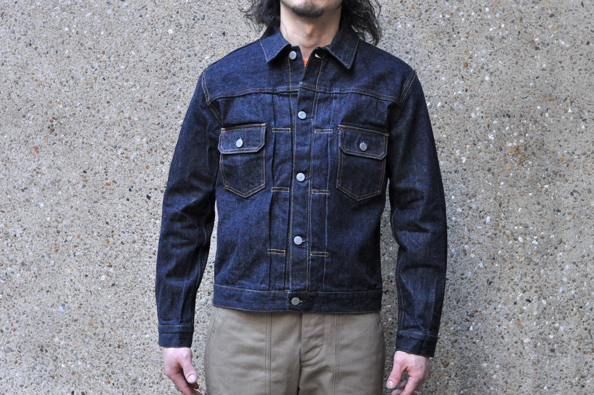 The Flat Head 14.5oz 50s Type 2 Denim Jacket (Indigo)