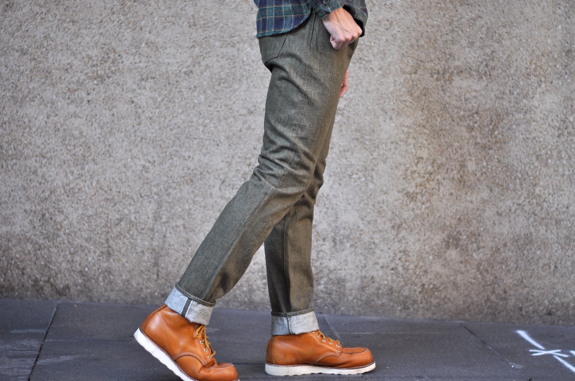 Pure Blue Japan 14oz OL-14oz-019 "Olive Branch" Denim (Relaxed Tapered fit)