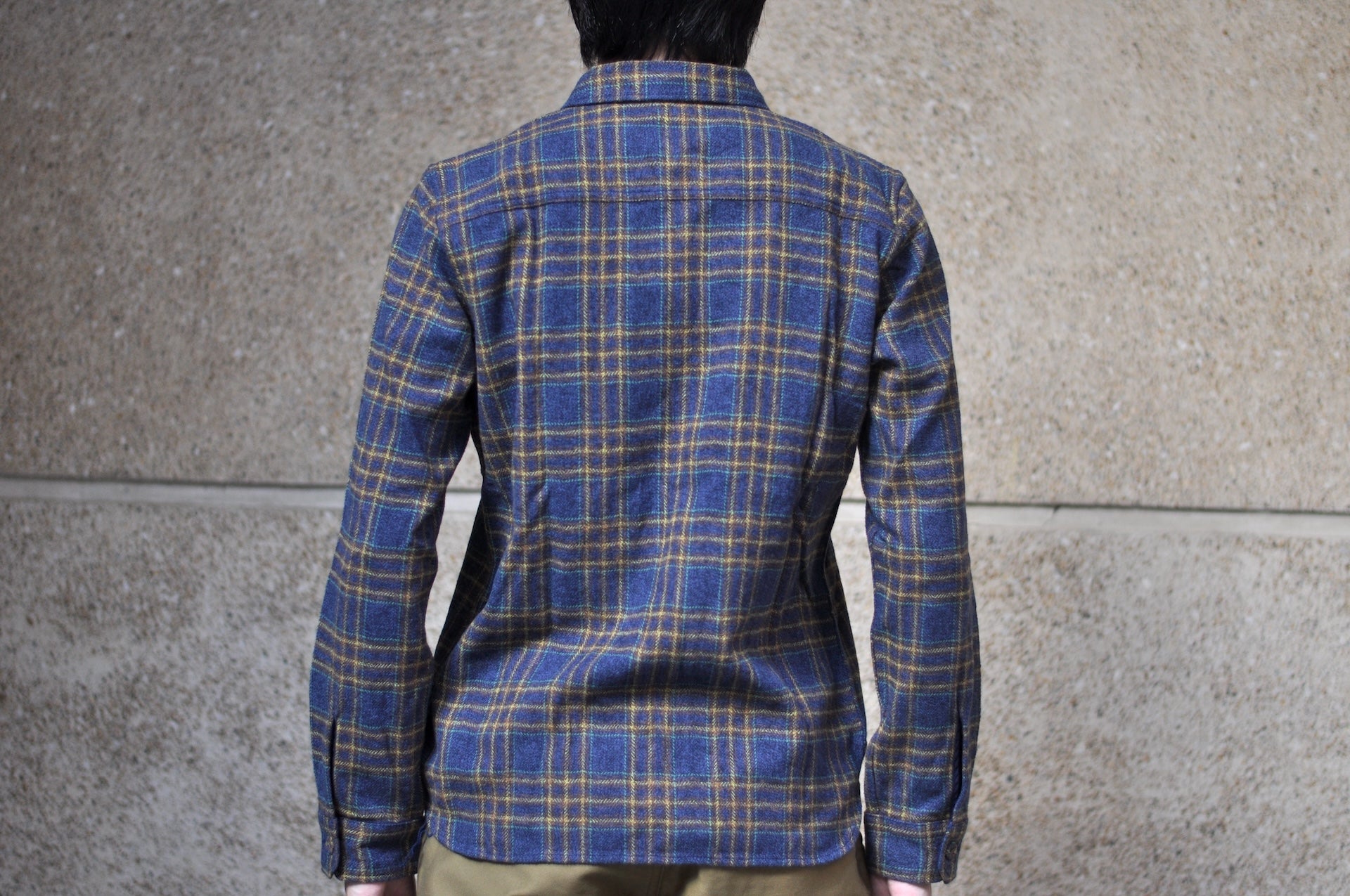 Pure Blue Japan 11oz "Cotton Tweed" Flannel Early Workshirt (Navy)