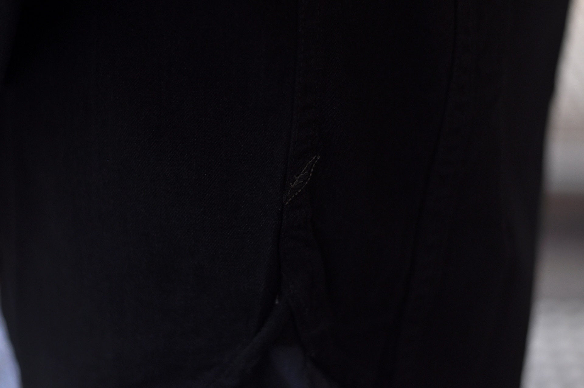 Pure Blue Japan 8oz Denim "Type 2" Jacketed Shirt (Solid Black)