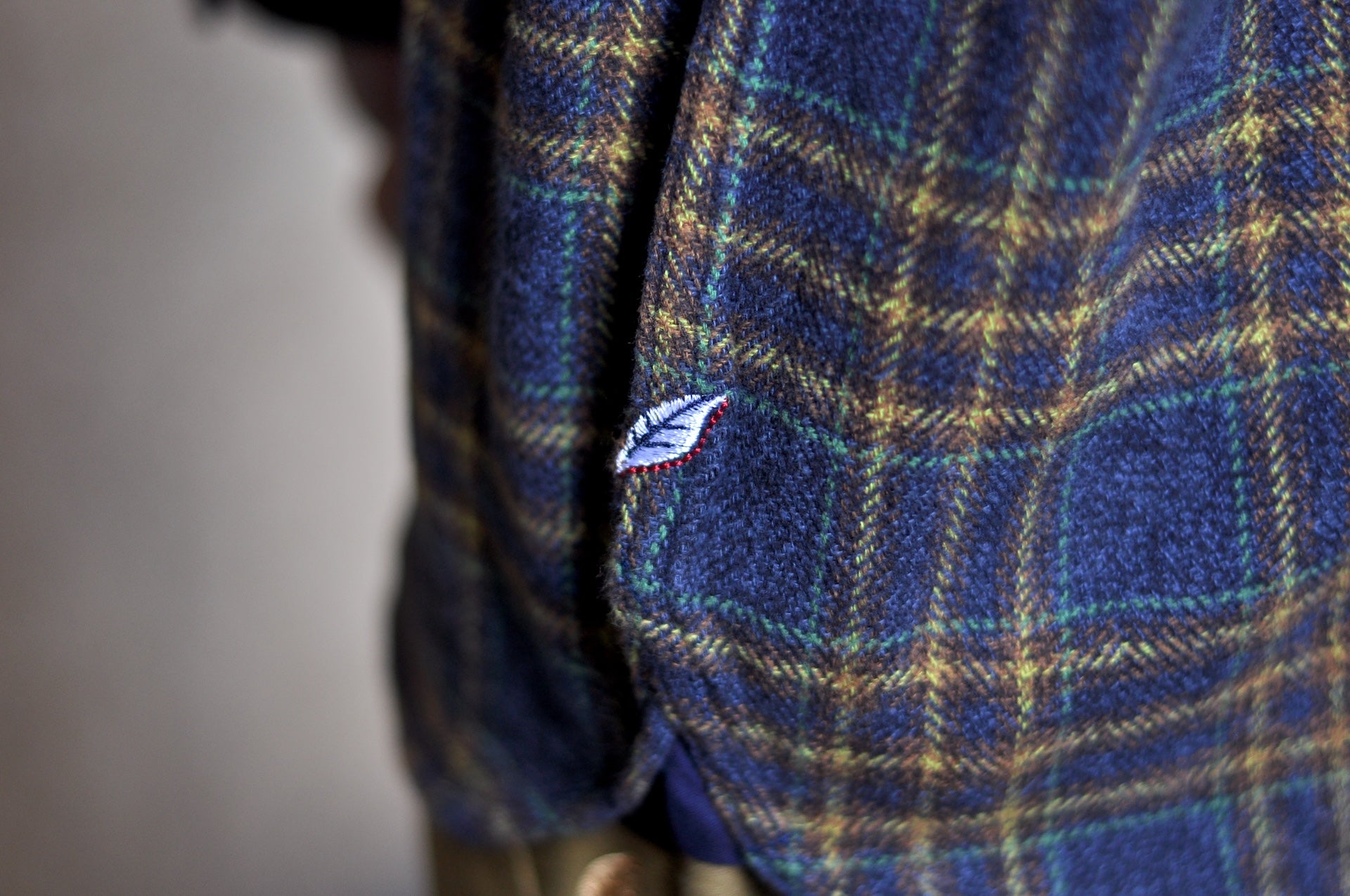 Pure Blue Japan 11oz "Cotton Tweed" Flannel Early Workshirt (Navy)