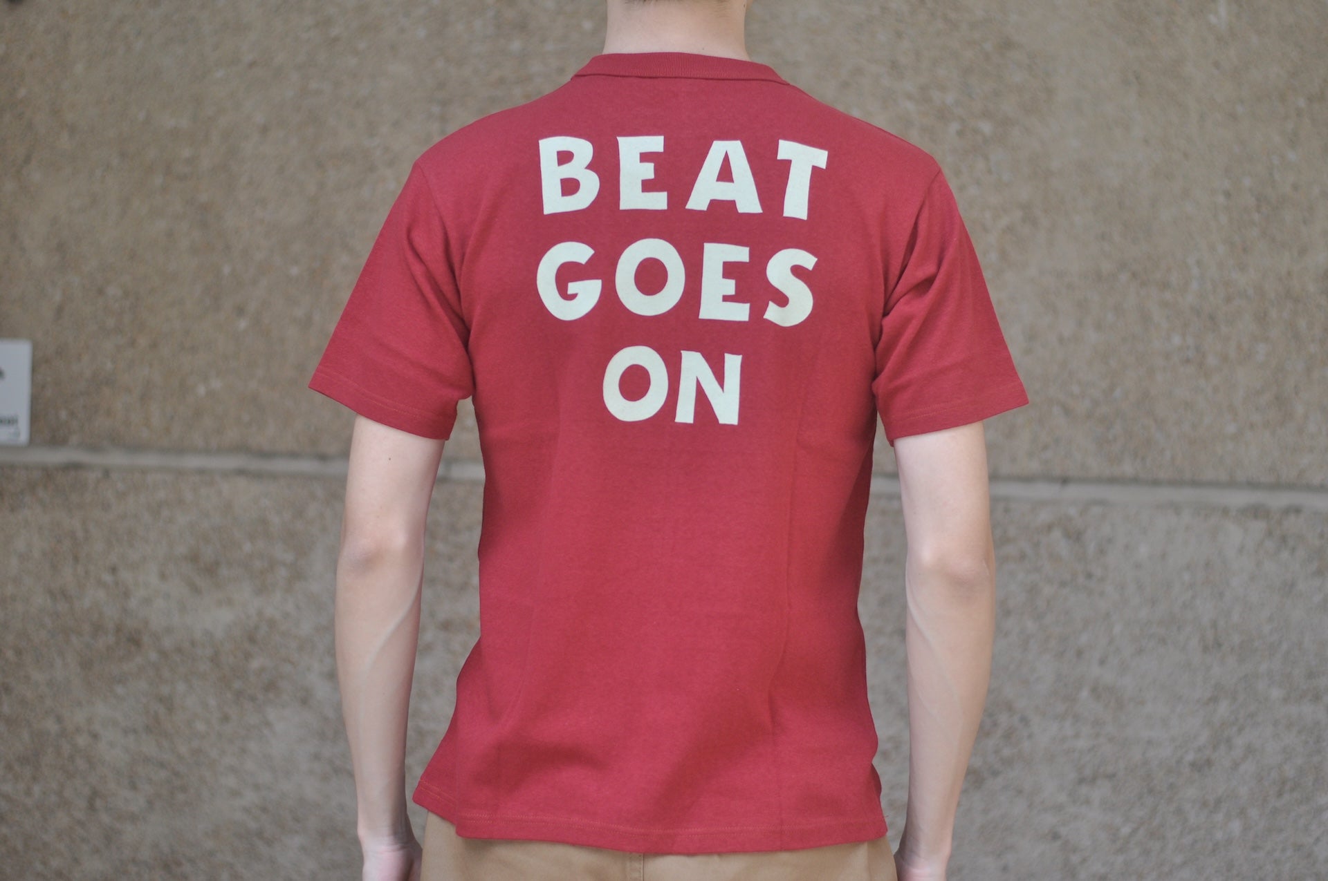 Freewheelers 6oz “BEAT GOES ON” Graphic Tee (Lobster)