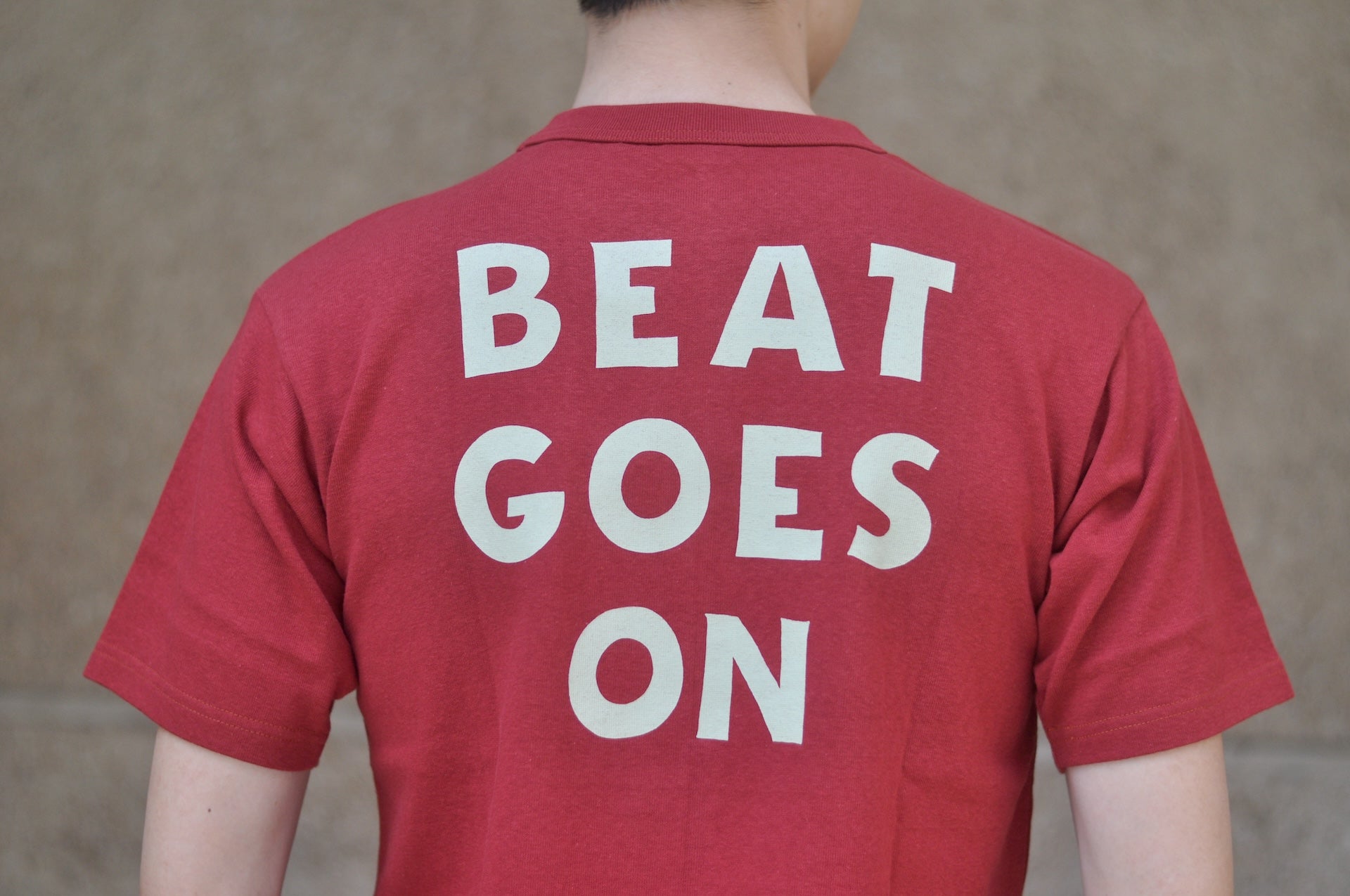 Freewheelers 6oz “BEAT GOES ON” Graphic Tee (Lobster)