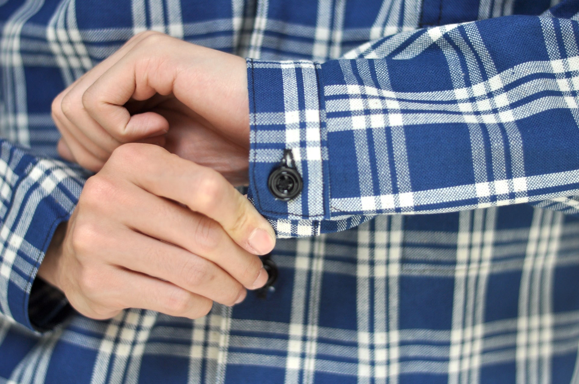 Warehouse Co. 10oz Selvage Indigo Check Early-Century Blouse Jacket