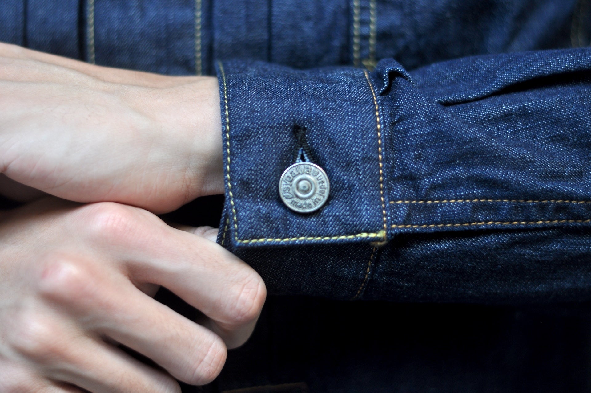Pure Blue Japan 8oz Denim "Type 2" Jacketed Shirt (Grand Indigo)