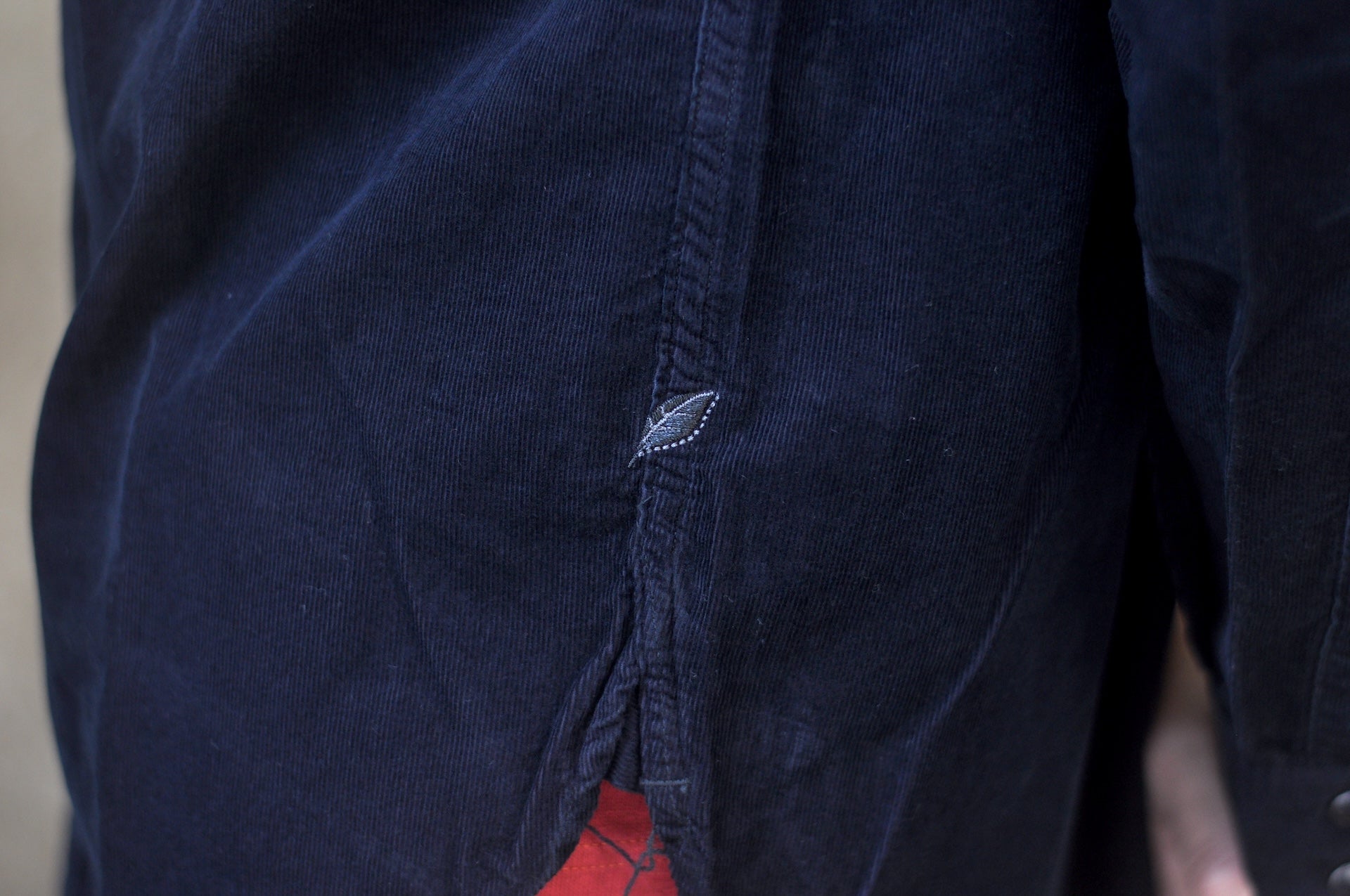 Pure Blue Japan 8oz "Silky-Smooth" Corduroy Western Shirt (Black Overdyed)