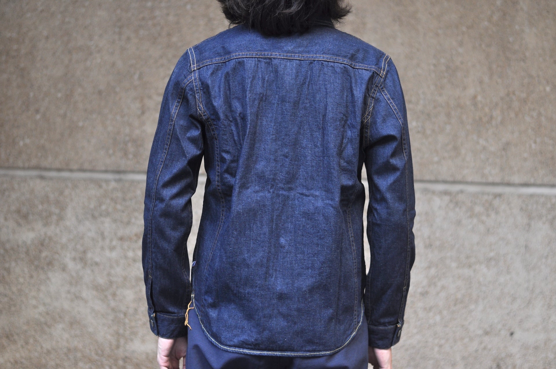 Pure Blue Japan 8oz Denim "Type 2" Jacketed Shirt (Grand Indigo)