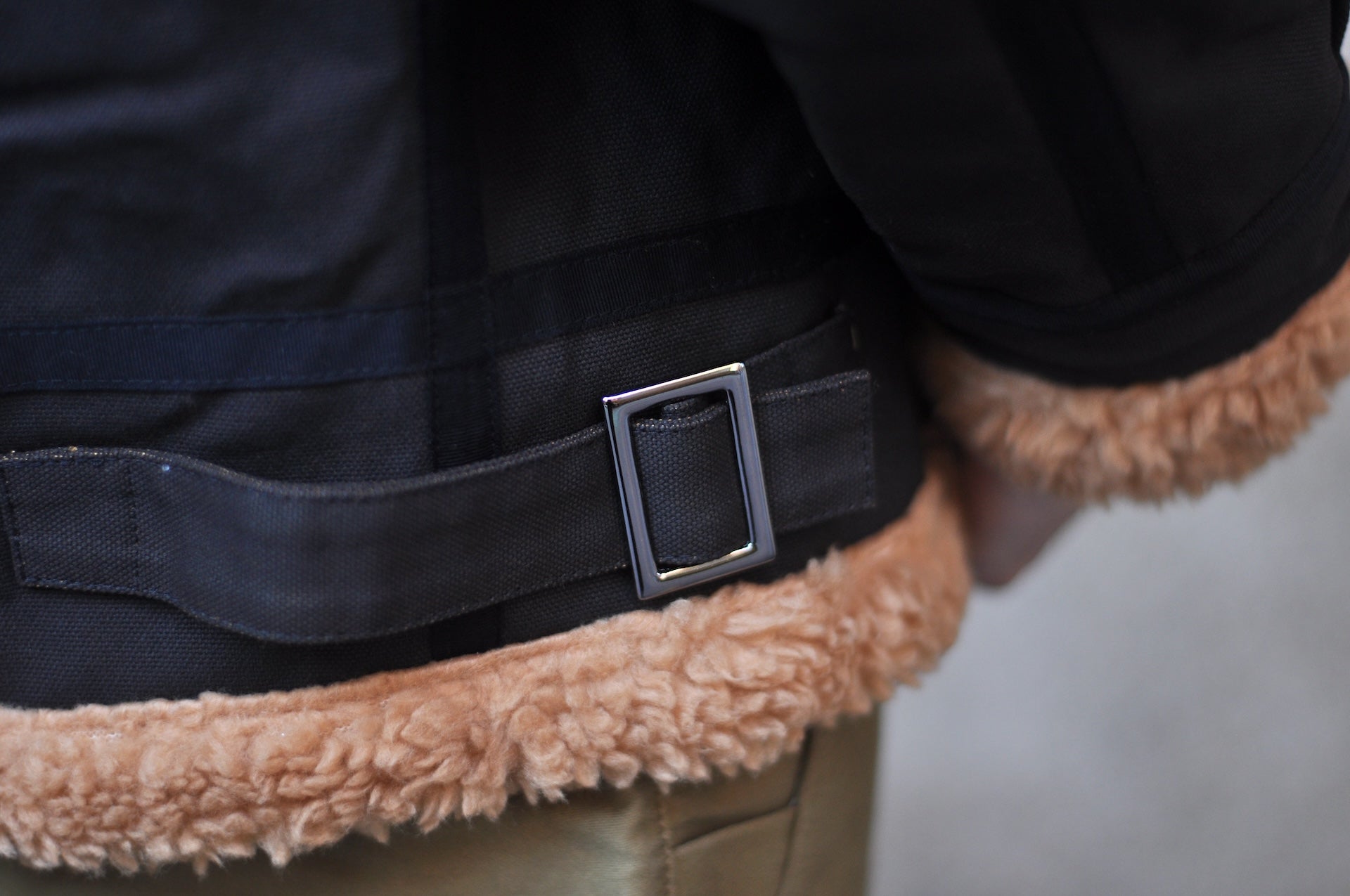 Samurai Black Coated Duck Canvas B-3 Flight Jacket
