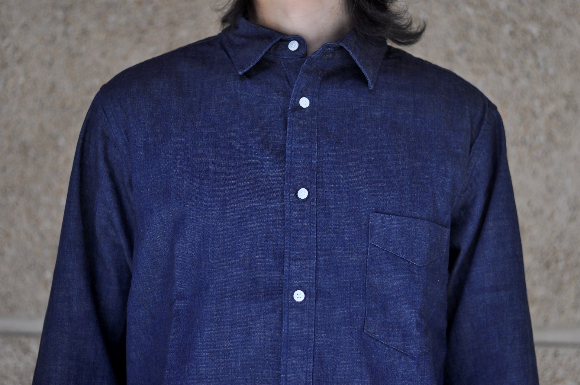 Japan Blue 8oz Indigo Dyed “Military Denim” B.D. Oxford Shirt