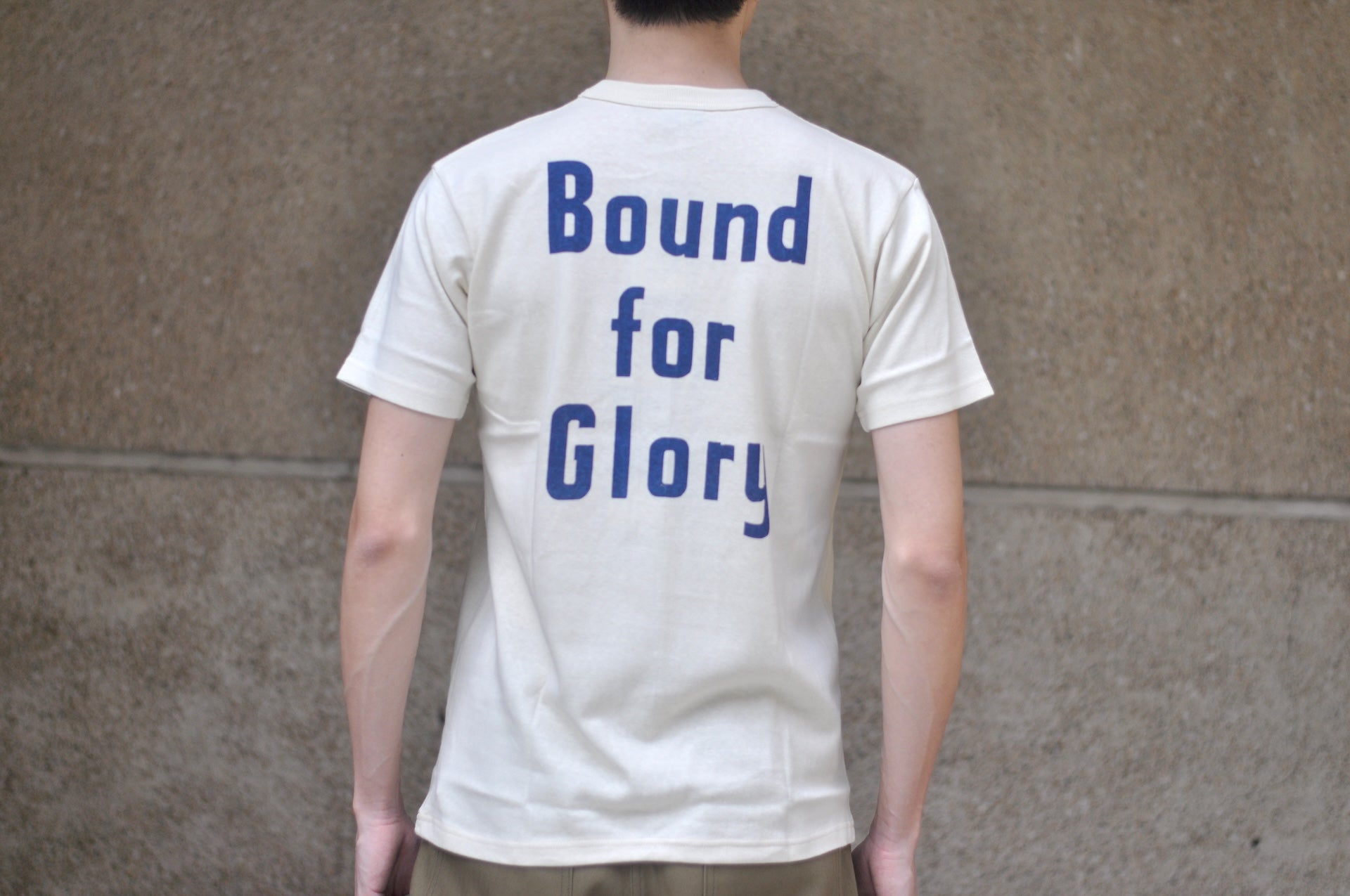 Freewheelers 6oz “BOUND FOR GLORY” Graphic Tee (Straw Cream)