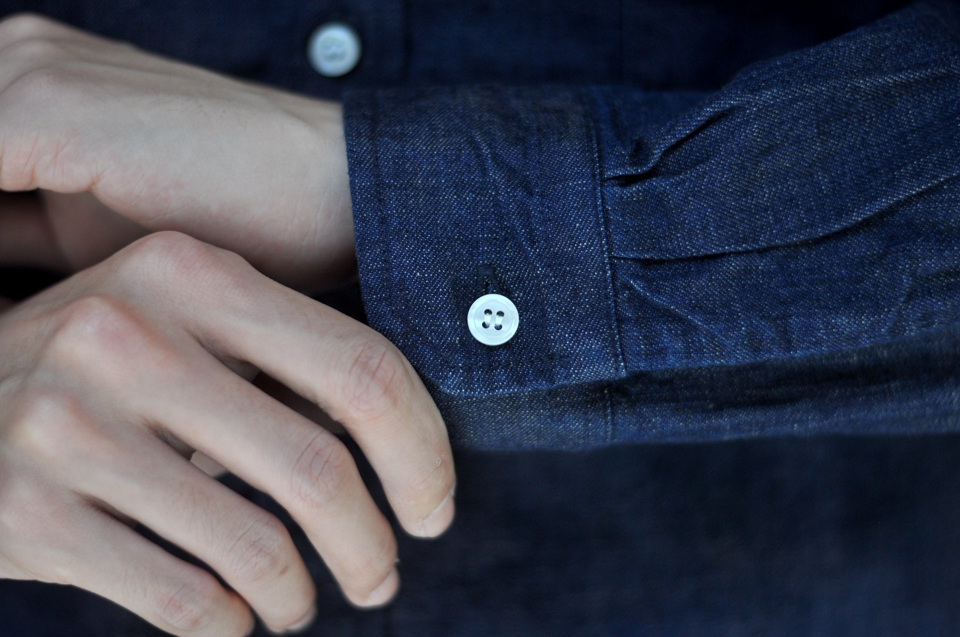 Japan Blue 8oz Indigo Dyed “Military Denim” B.D. Oxford Shirt