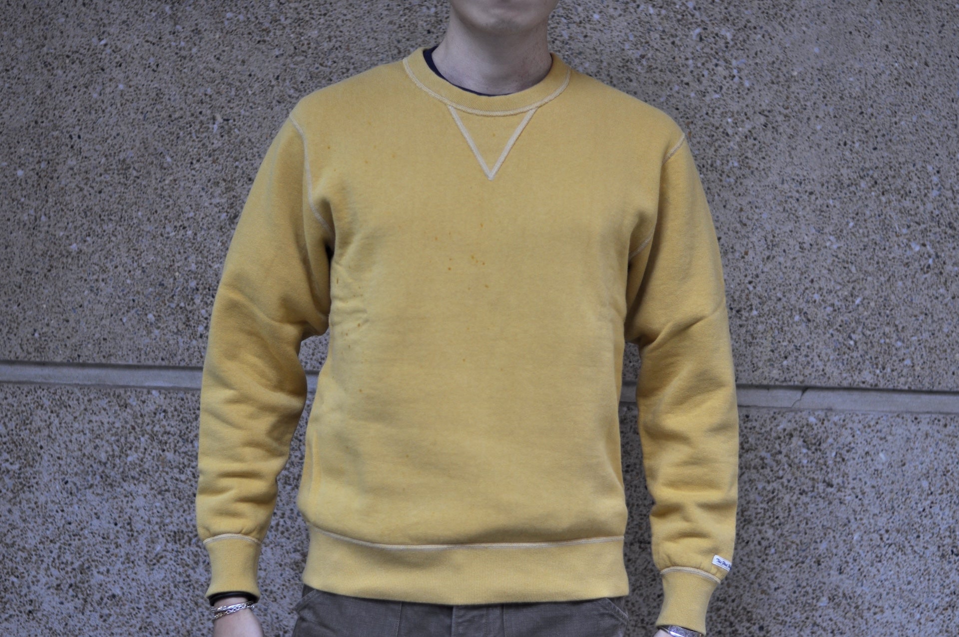 The Flat Head 11oz Loopwheeled Sweatshirt (Yellow)