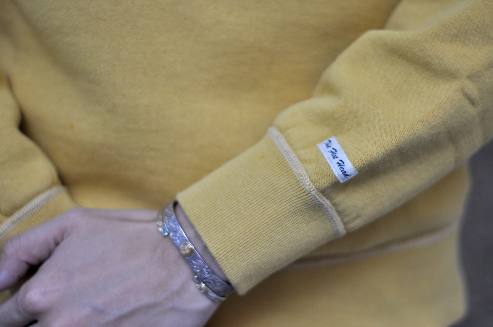 The Flat Head 11oz Loopwheeled Sweatshirt (Yellow)