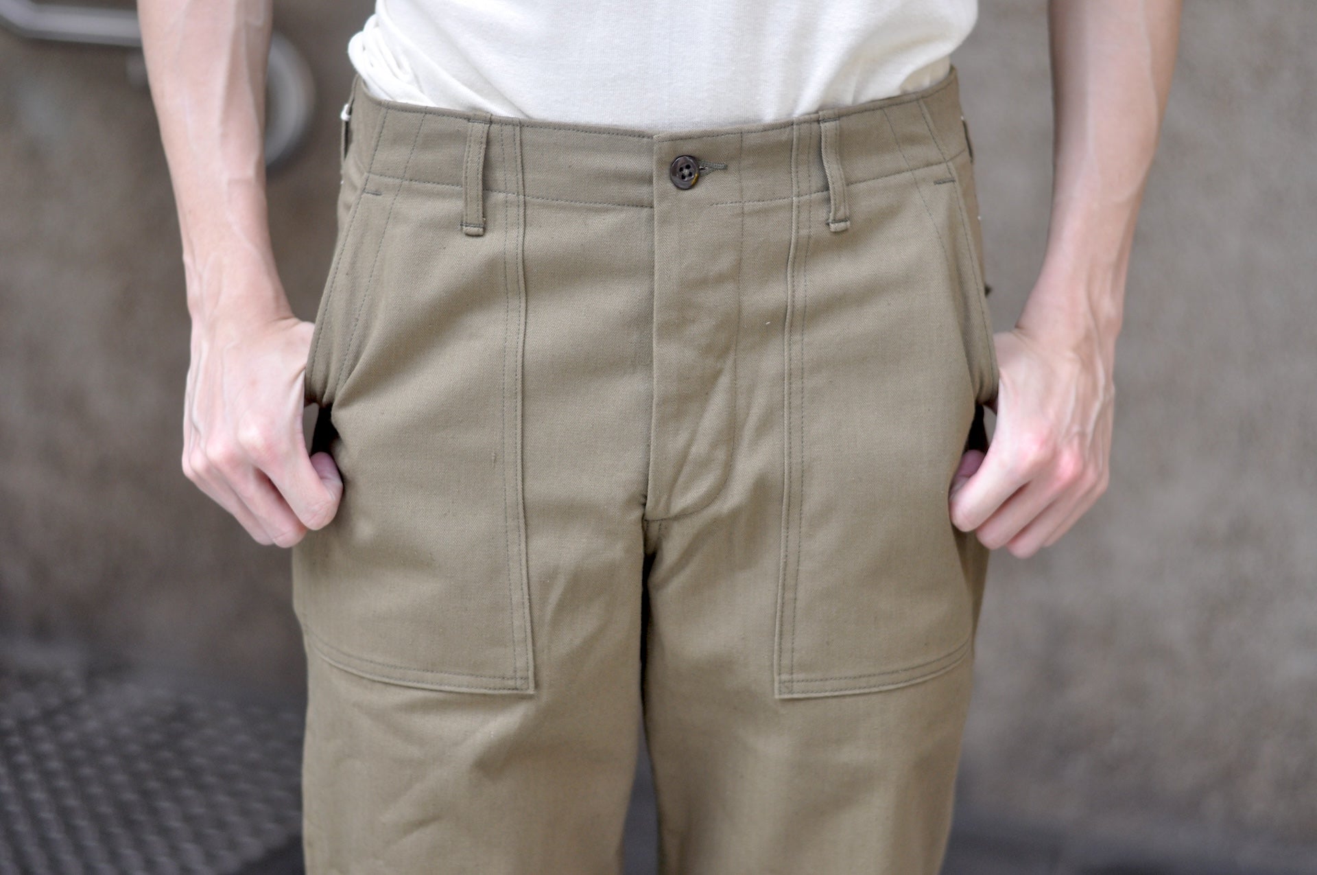 Warehouse Co. 12oz HBT Military Baker Pants (Olive Drab)