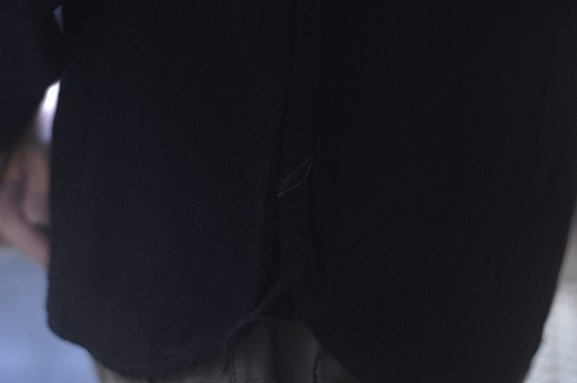 Pure Blue Japan 8oz Denim "Type 3" Jacketed Shirt (Solid Black)