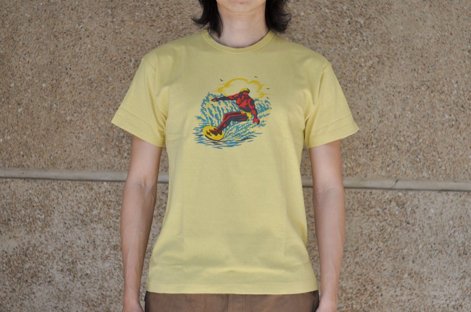 Warehouse 5oz "Surfer" Tubular Tee (Cream Yellow)