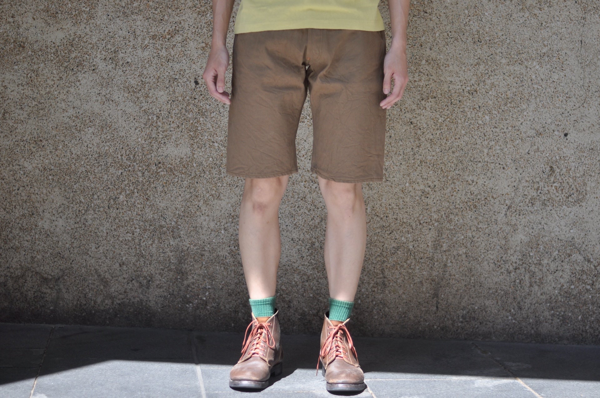 Samurai 15oz Selvage Duck Canvas Shorts (Khaki)