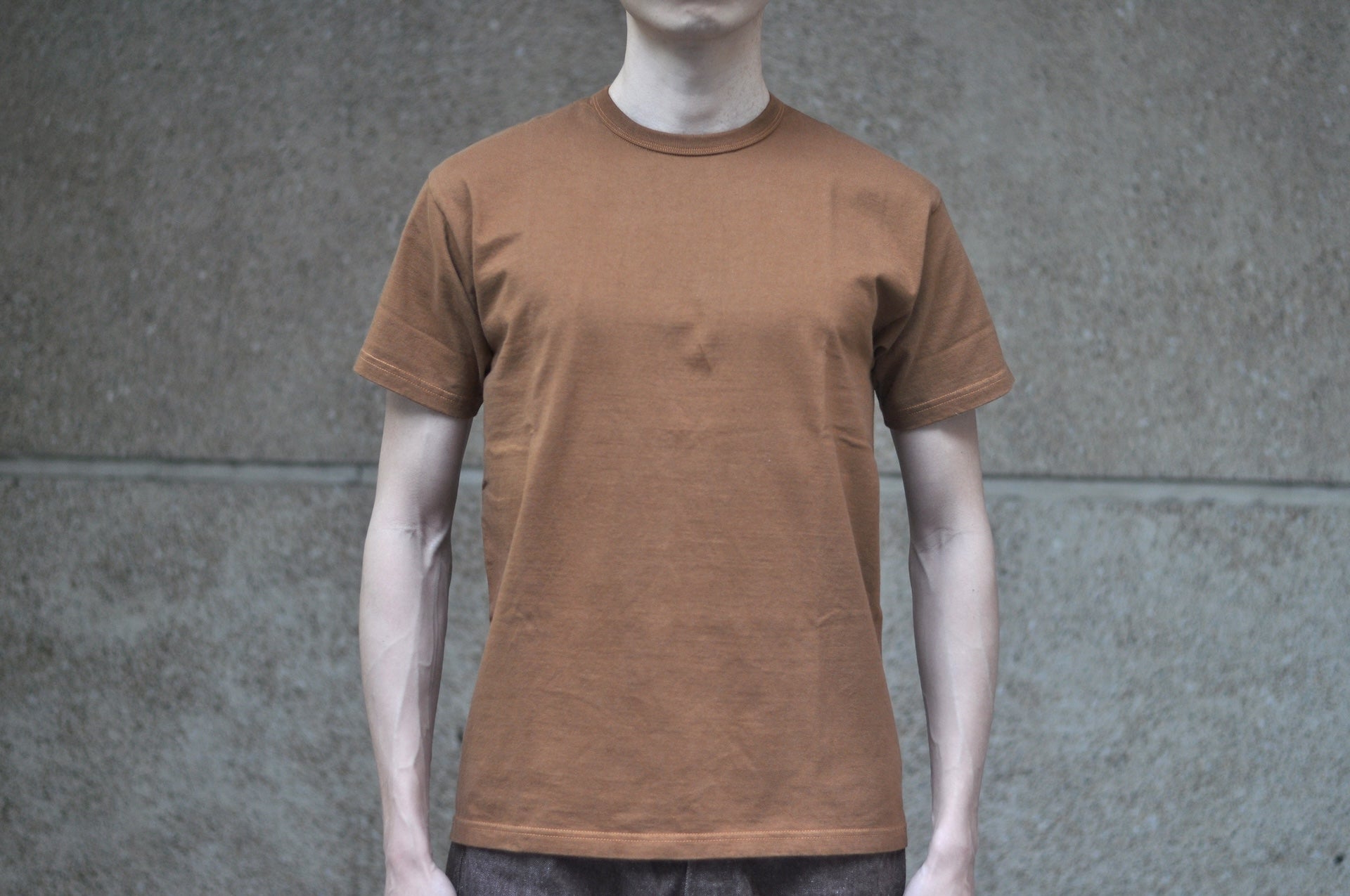 Samurai 8.5oz Loopwheeled "Overseas-Edition" Plain Tee (Deer Brown)