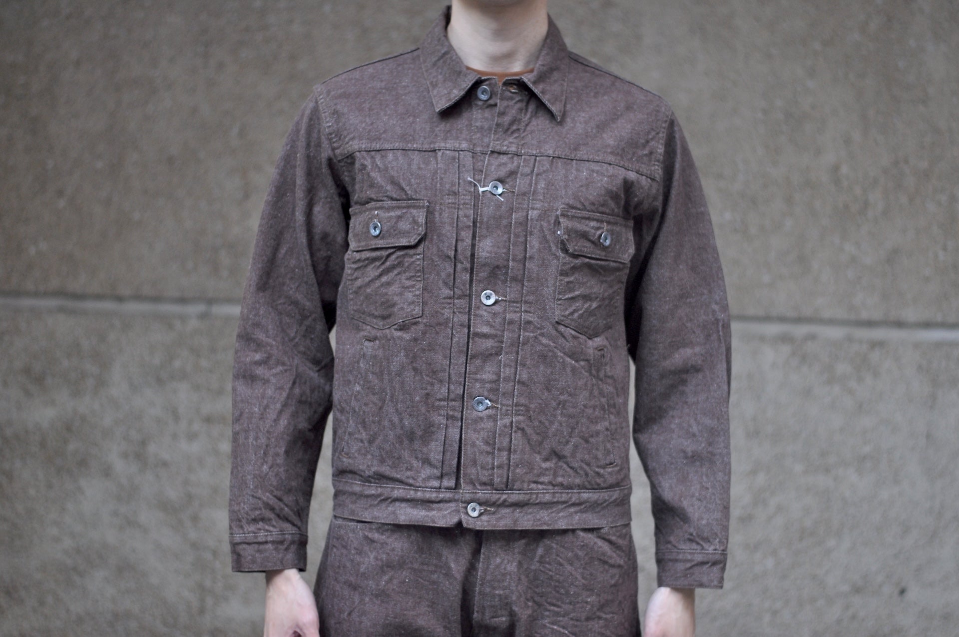 Samurai 15oz “Kanoko Brown” Modified Type 2 Denim Jacket
