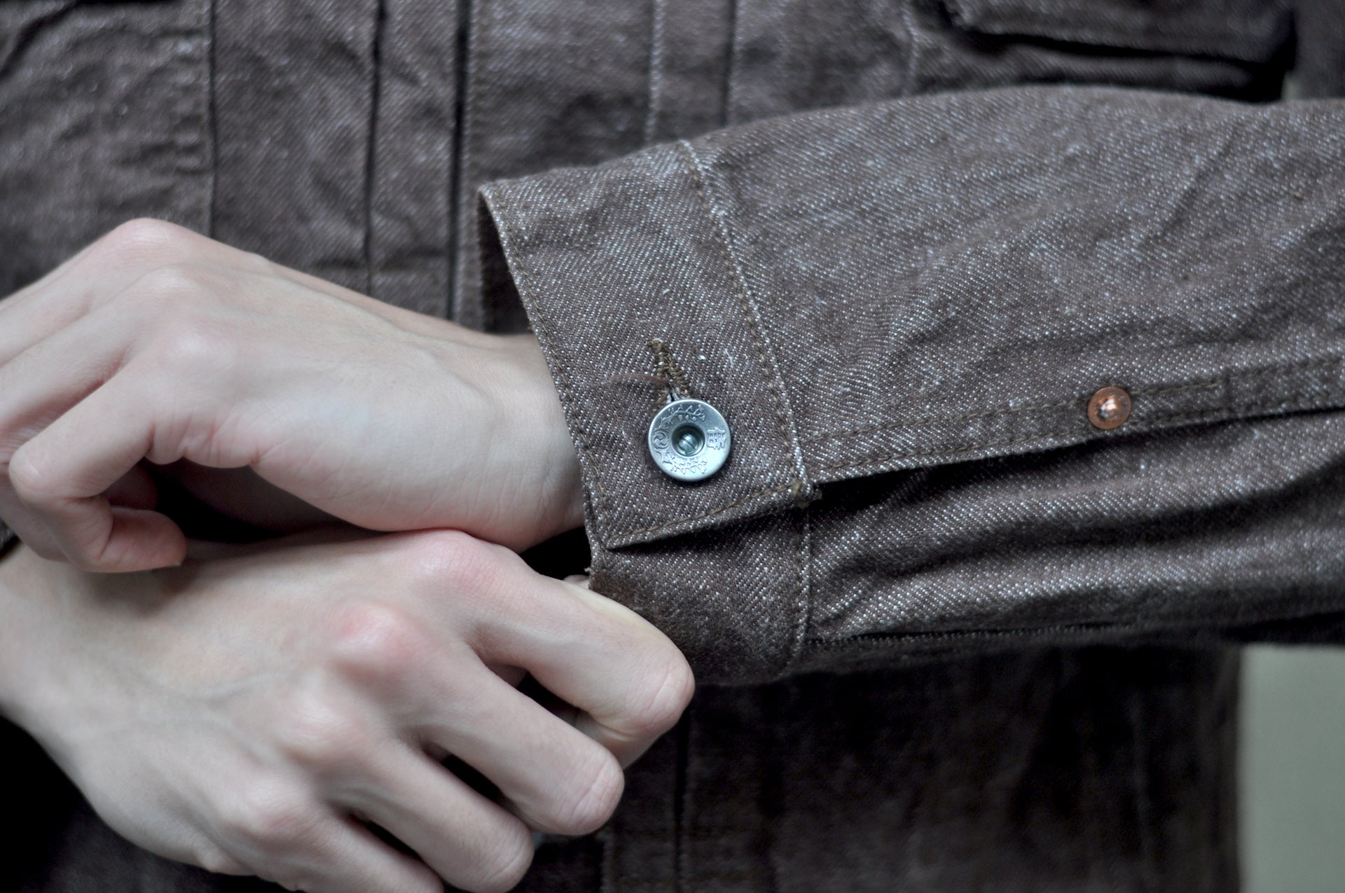 Samurai 15oz “Kanoko Brown” Modified Type 2 Denim Jacket