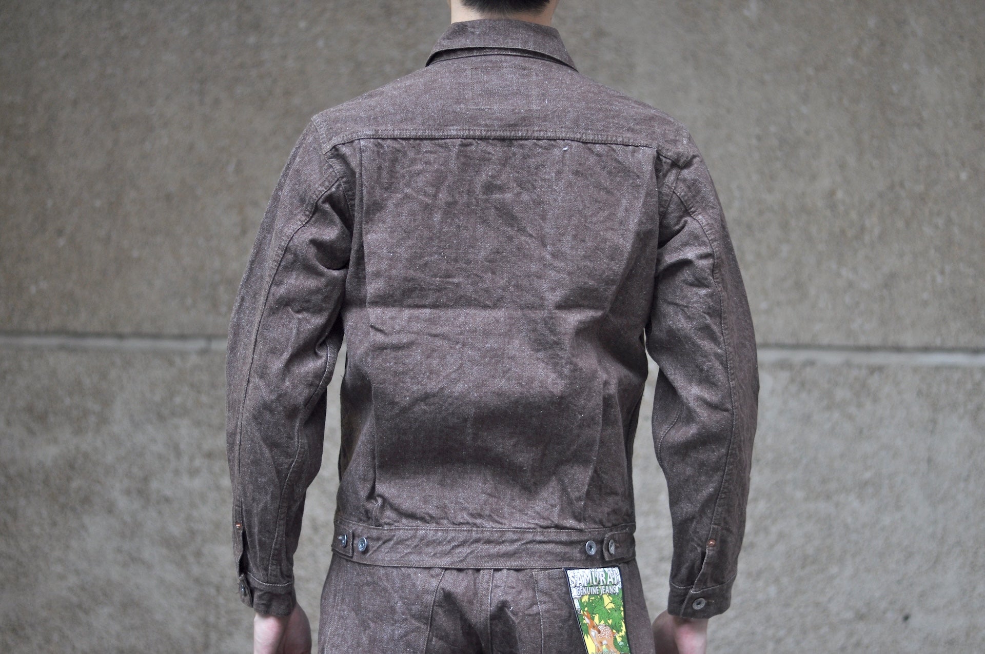 Samurai 15oz “Kanoko Brown” Modified Type 2 Denim Jacket