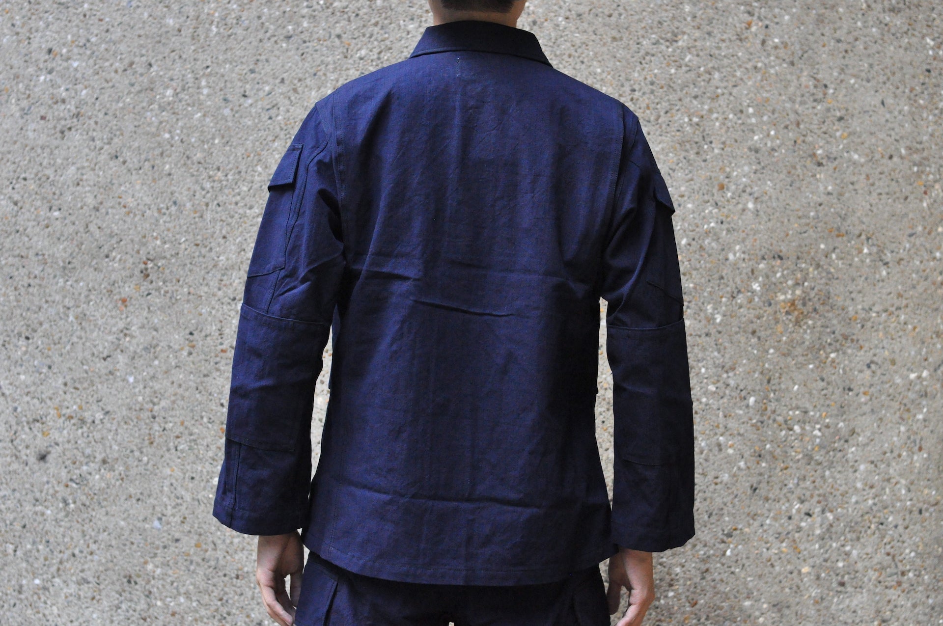 Samurai Natural Indigo Dyed Ripstop Jungle Fatigue Jacket